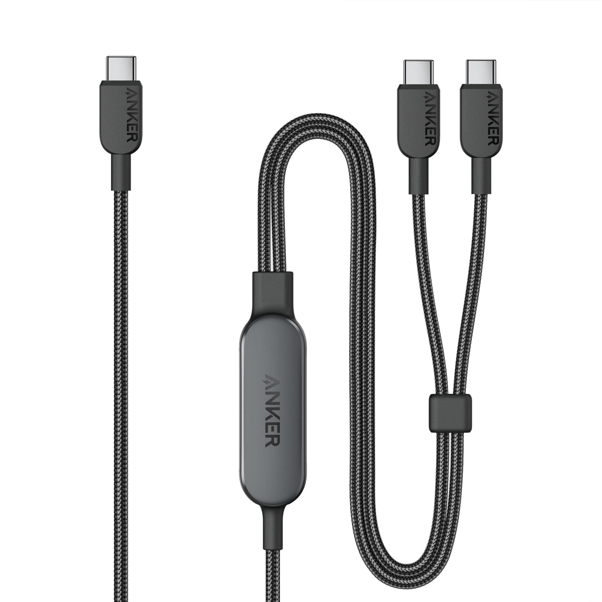 Anker 2-in-1 USB-C to USB-C 140 W Cable A8895, Black