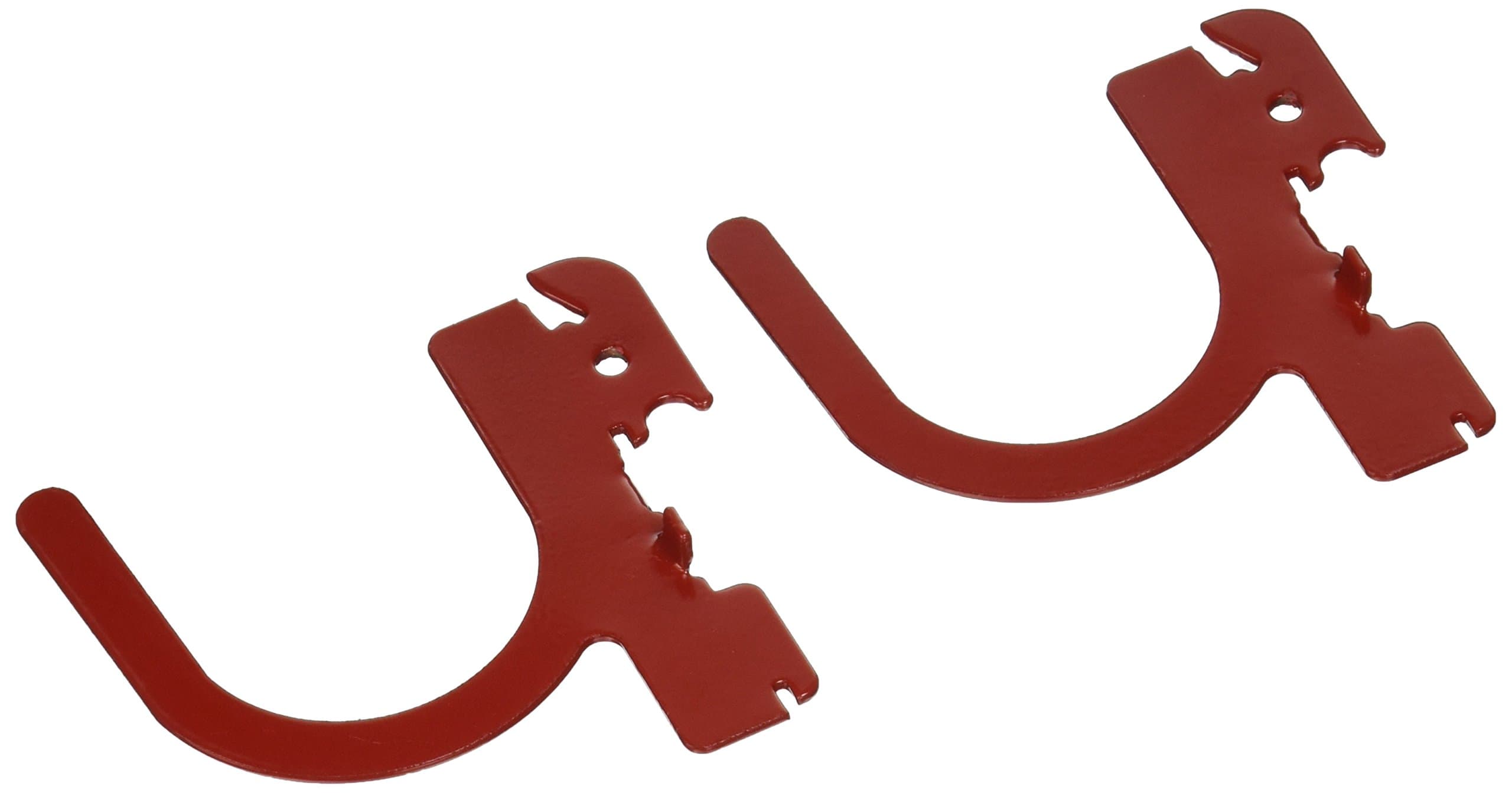 10-UH-003 R Slotted Pegboard U-Hook for Wall Control Pegboard Only, 3", Red