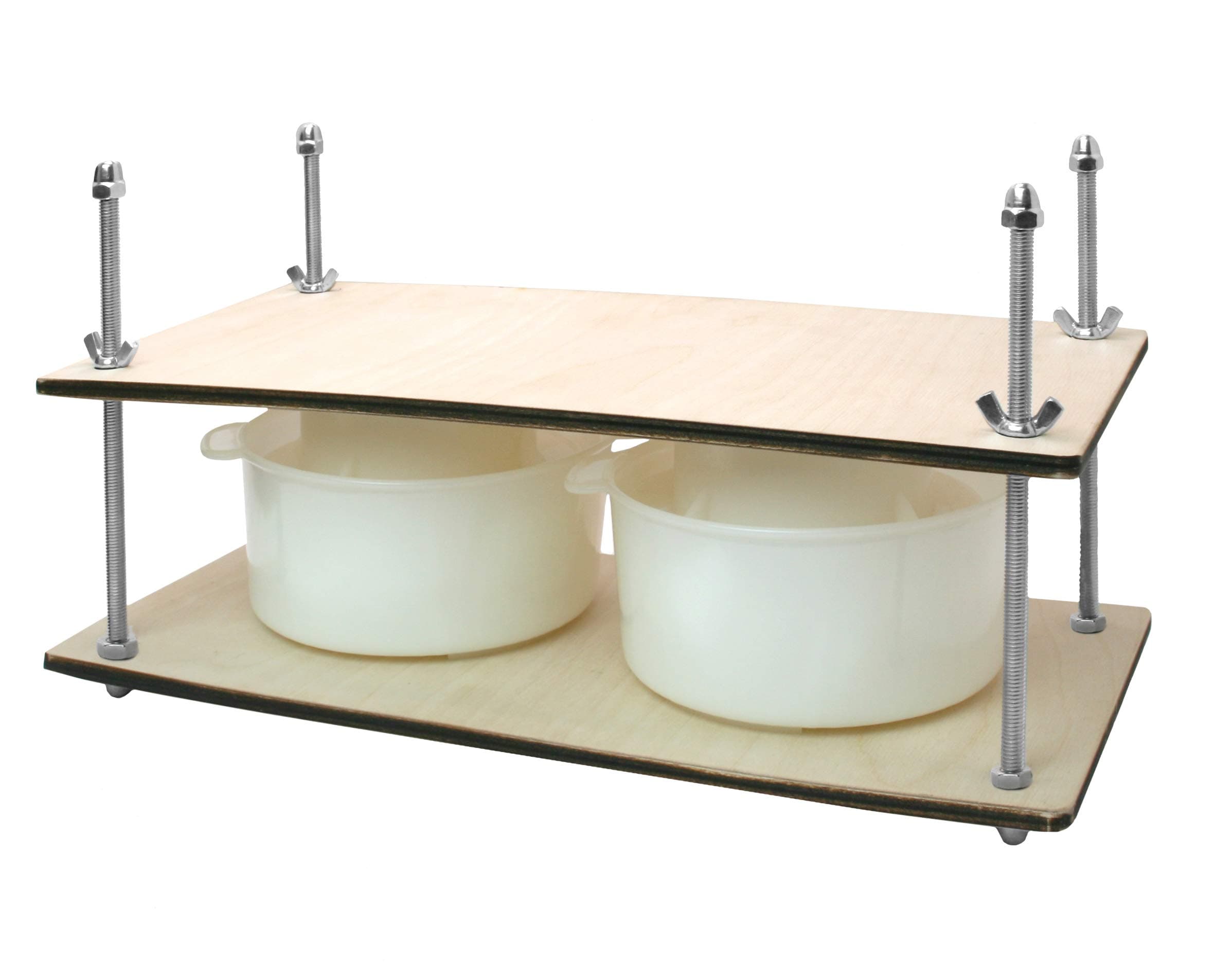 PetriStor Cheese Press for Cheese Making 16 in and 2 Cheese Molds 1.2 L