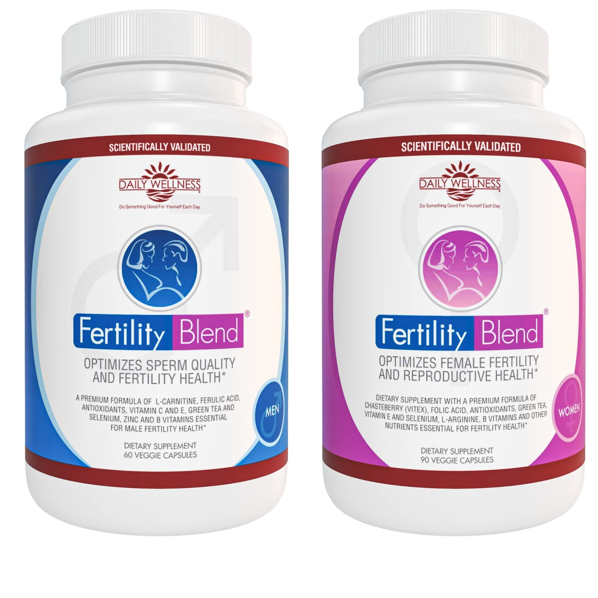 Fertility Blend Couples For Men & Women To Support Fertilization Clinically Validated Supplement
