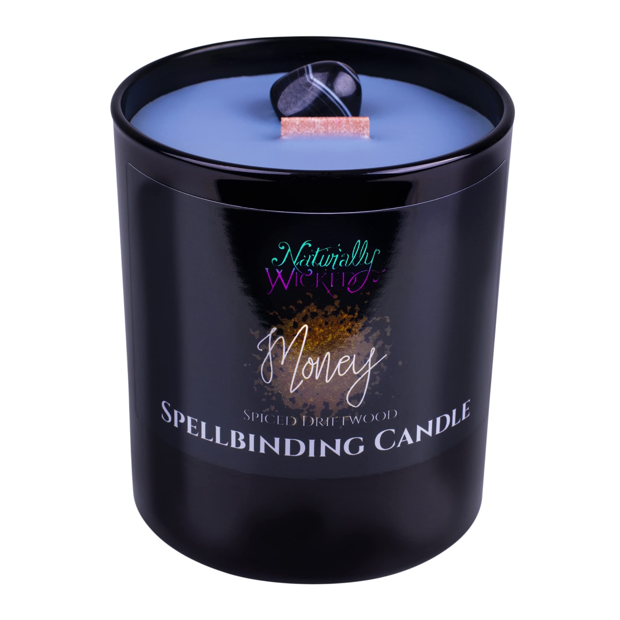 Spellbinding Money Candle | Scented Crystal Spell Candle | Inc Unique Candle Gift Box