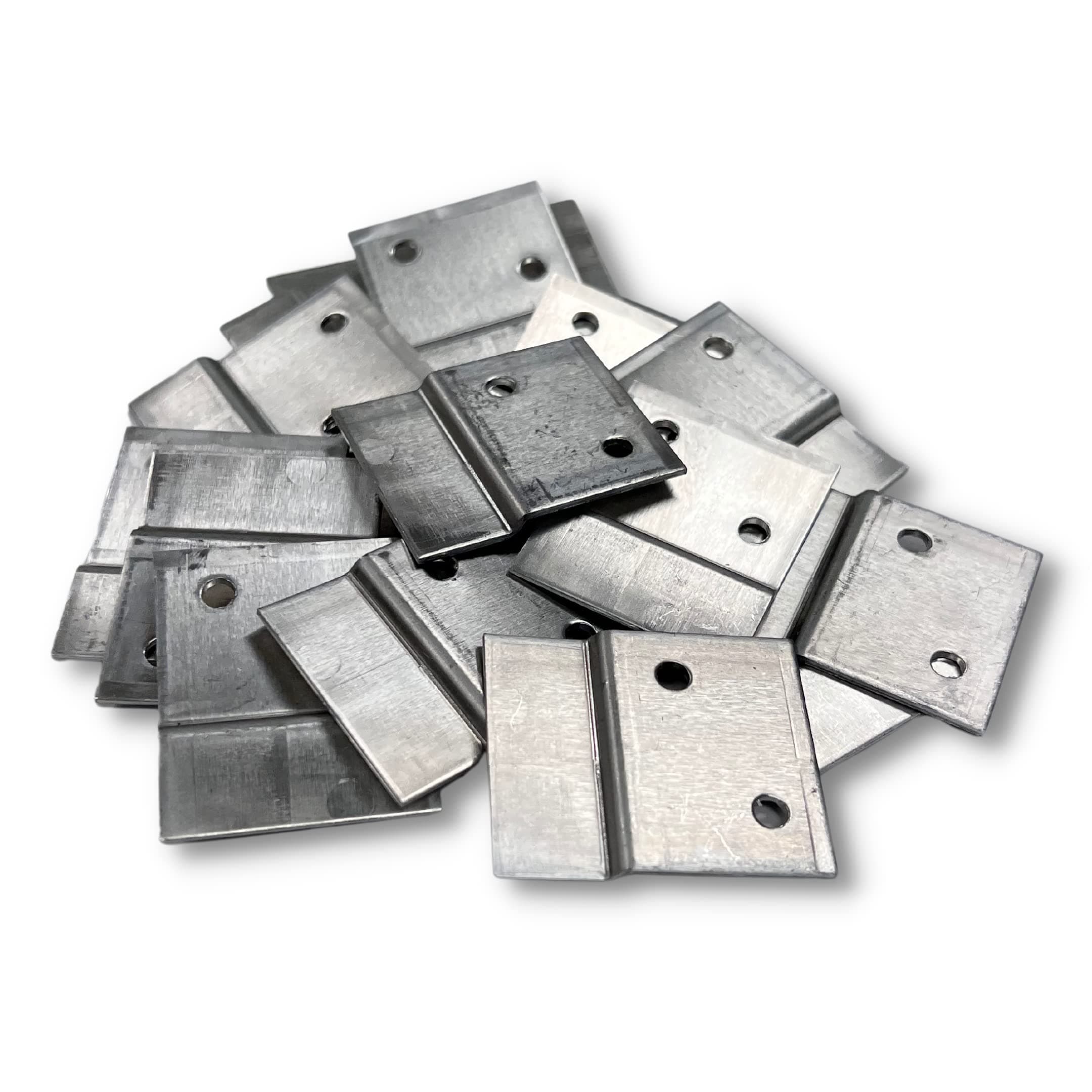 1-1/2" Z-Clips 16 Ga. w/ 2 Holes (20 Pack) Aluminum Acoustic Insulation Panel Hangers, Sound Treatment Bracket Hangers