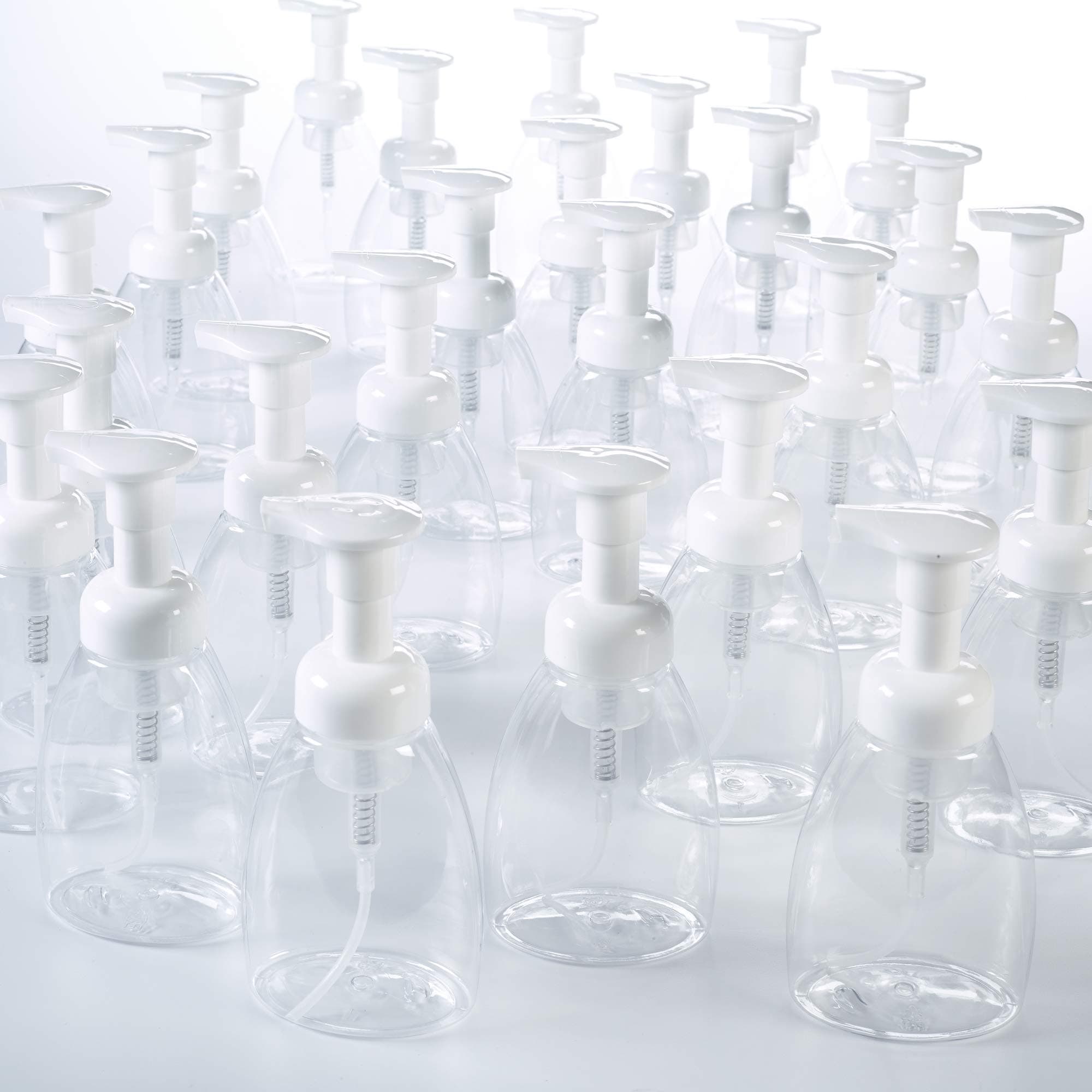 Parker Eight BPA Free Liquid Hand Soap Dispenser w/Foaming Pump 36 ct Bulk Pack - Empty Containers are Perfect for Castile Soap on Kitchen and Bathroom - Refillable, Eco, and Business Friendly