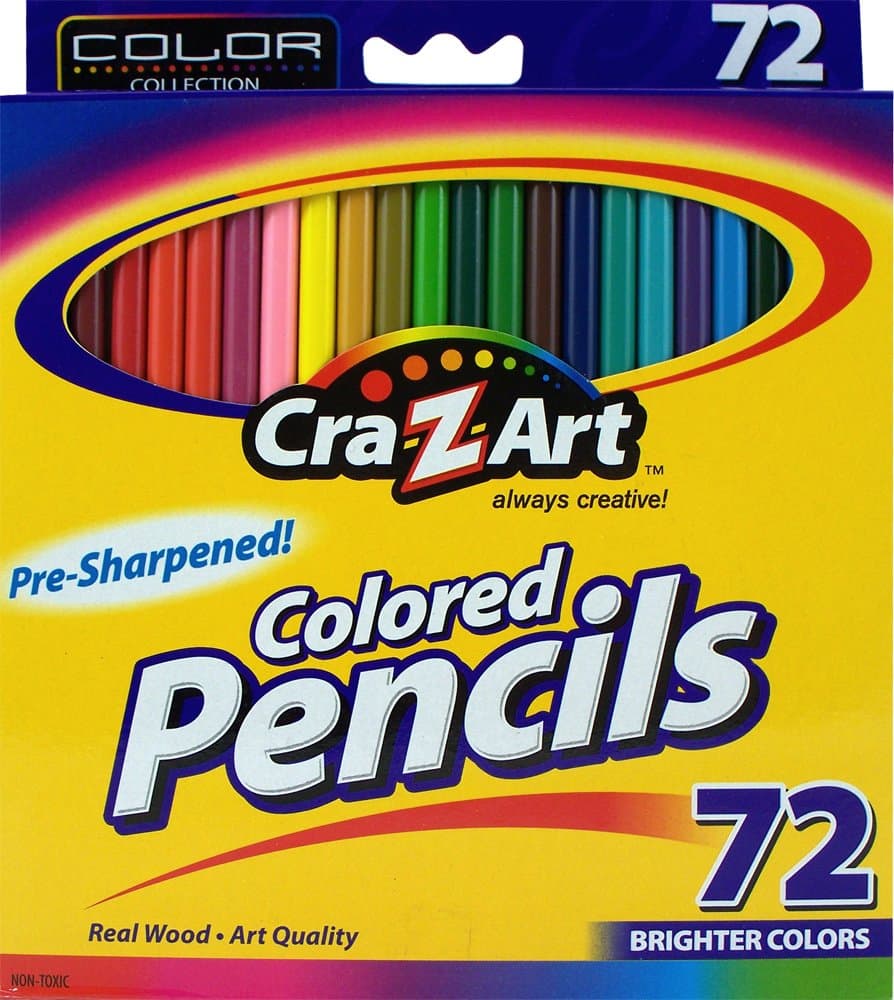Cra-Z-ArtColored Pencils, 72 Count, Back to School Supplies, Arts & Crafts, Gift for Kids