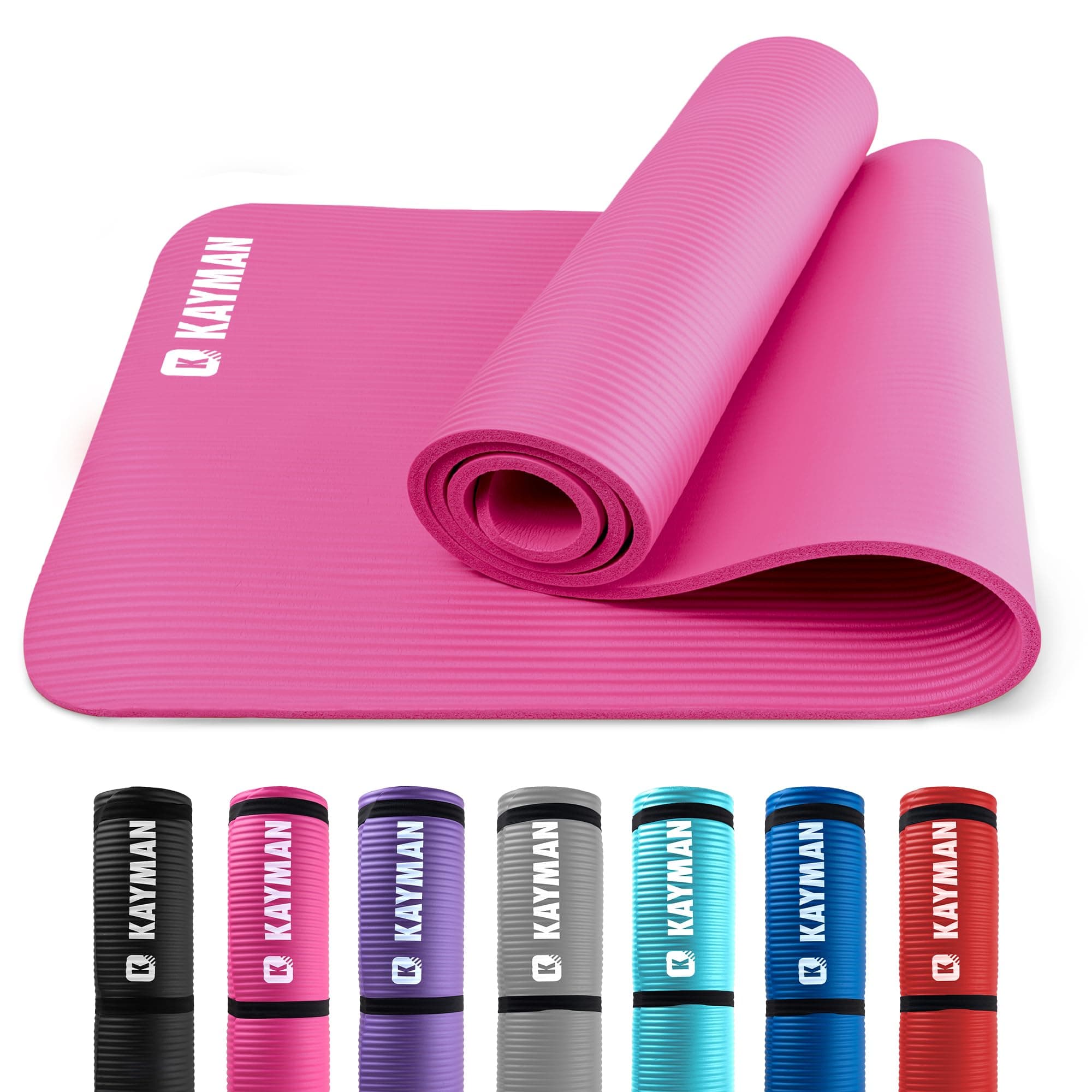 Yoga Mat – Multi-Purpose Extra Thick Foam Exercise Mats – Ideal Floor Mat for Pilates, Stretching, Resistance Workout & Therapy – Home & Gym Equipment Accessory