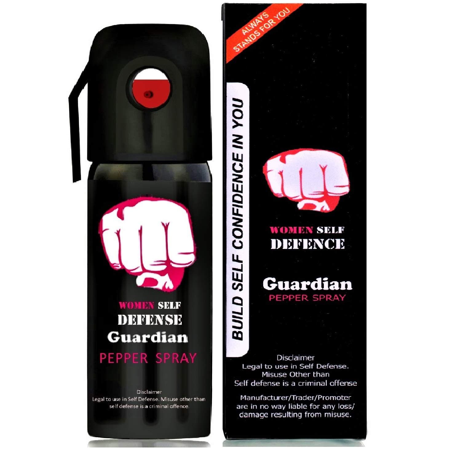 Guardian MAX Strong Women's Self Defense Pepper Spray for Safety, 45 Shots, 55 ml