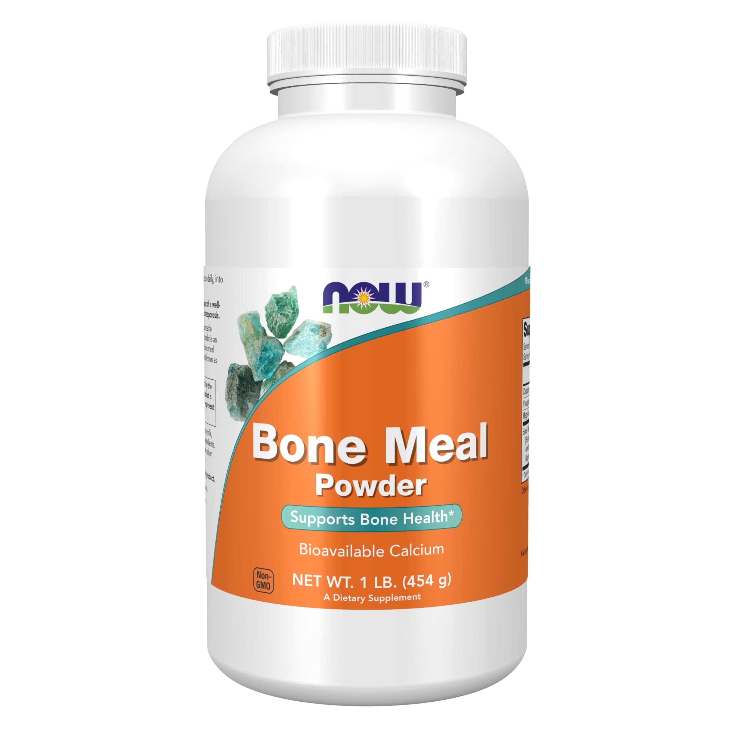 NOW Supplements, Bone Meal Powder with Calcium Carbonate and Magnesium Oxide, Natural Calcium Source, 1-Pound