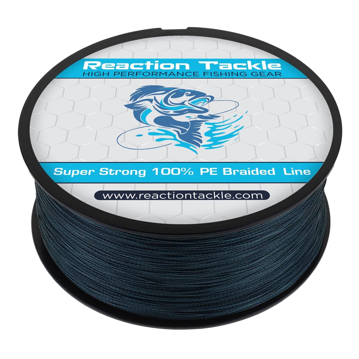 Reaction Tackle Braided Fishing Line - Pro Grade Power Performance for Saltwater or Freshwater Fish - Colored Fishing Line Braid for Extra Visibility