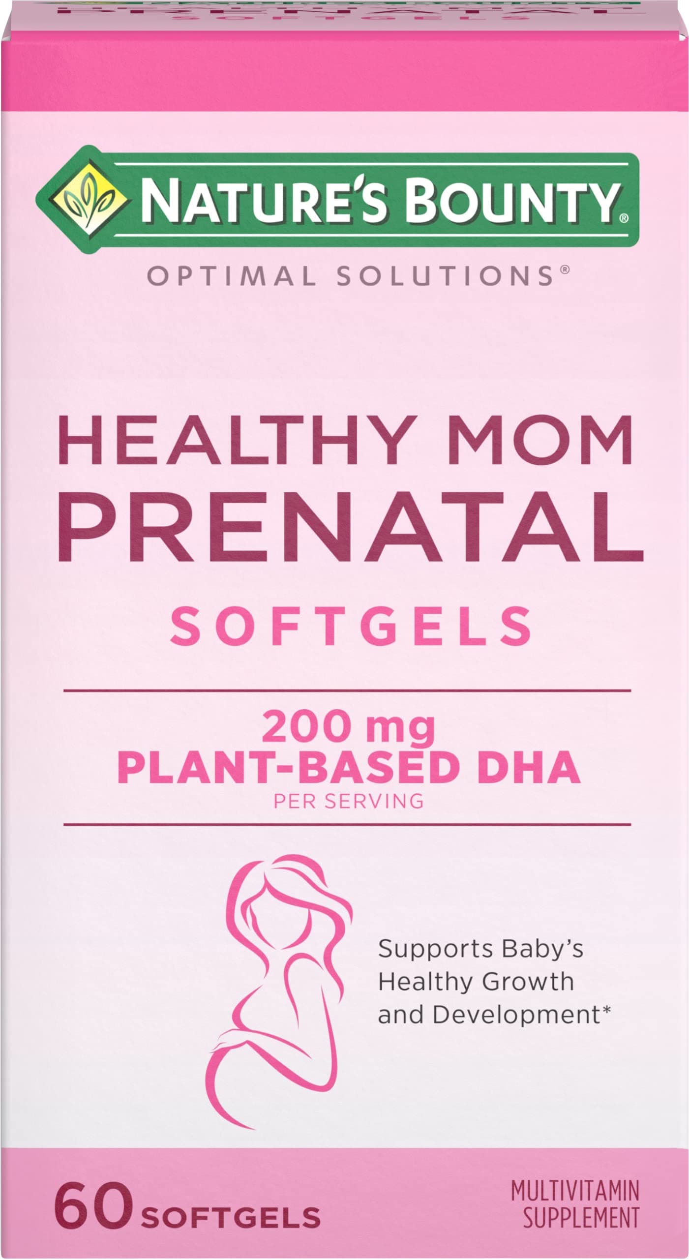 Nature's Bounty Optimal Solutions Healthy Mom Prenatal Multi, 60 Softgels