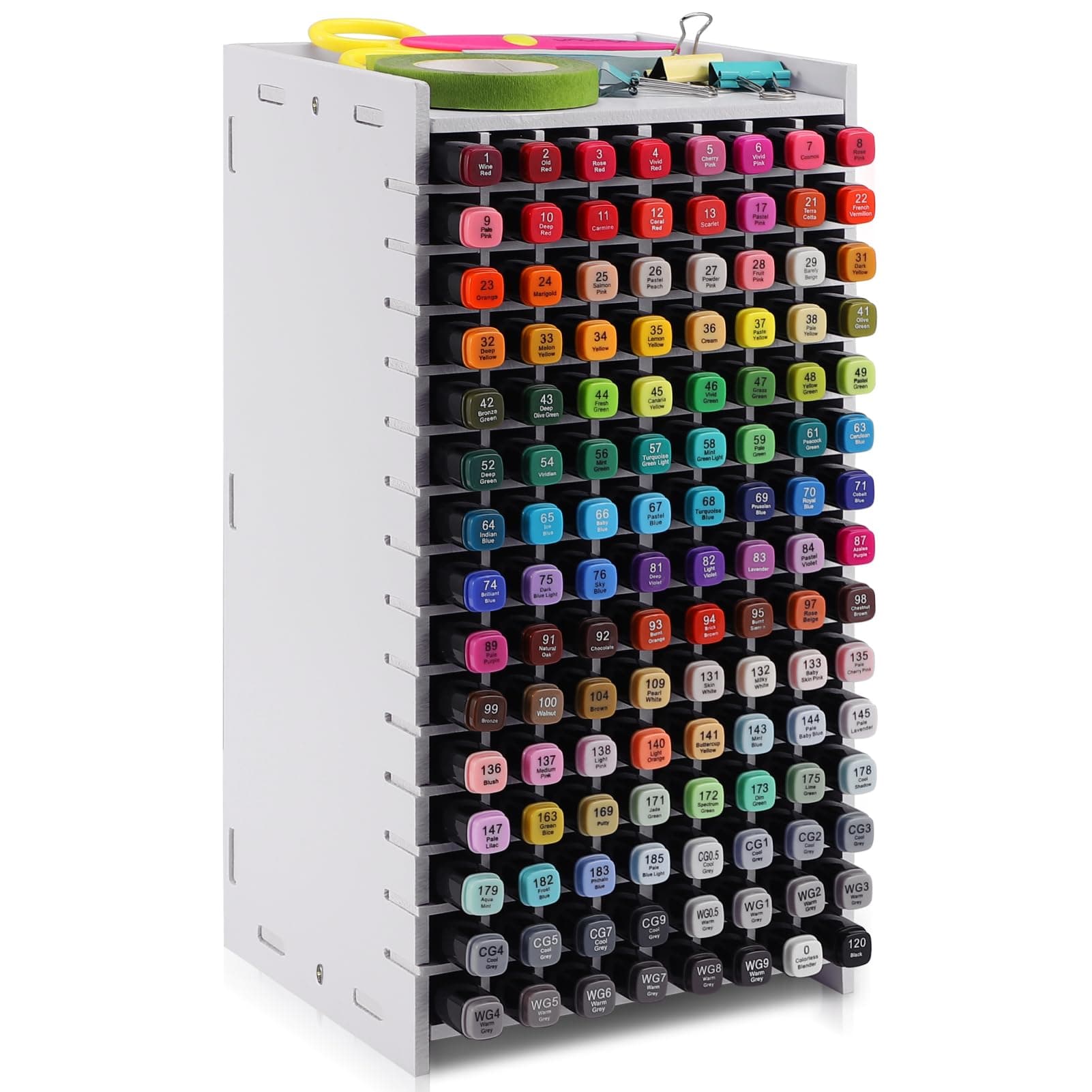 Yrangee Marker Organizer, 120 Slots Marker Holder Organizer, Marker Storage w...