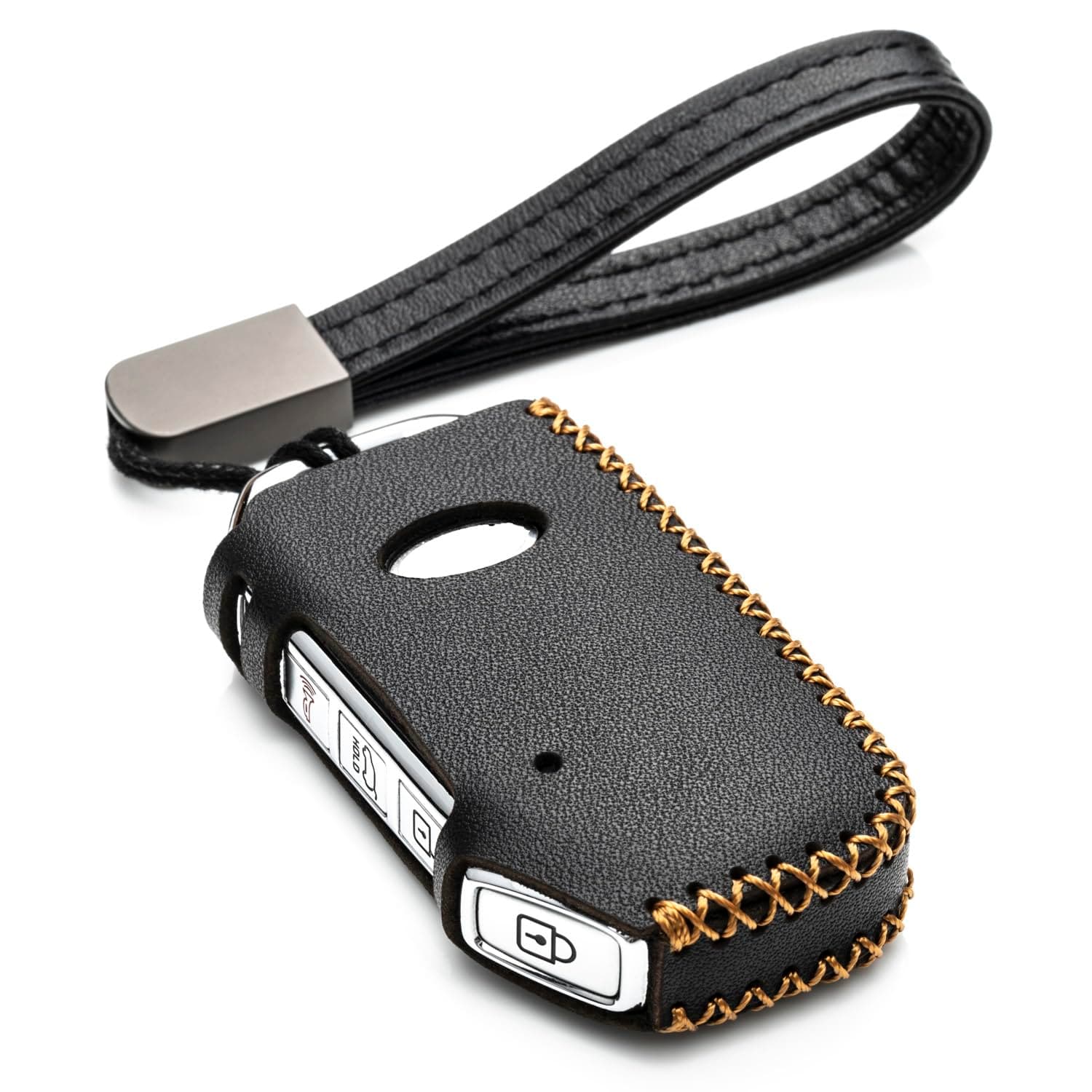 Vitodeco Leather Smart Key Fob Case Compatible for 2019-2021 KIA