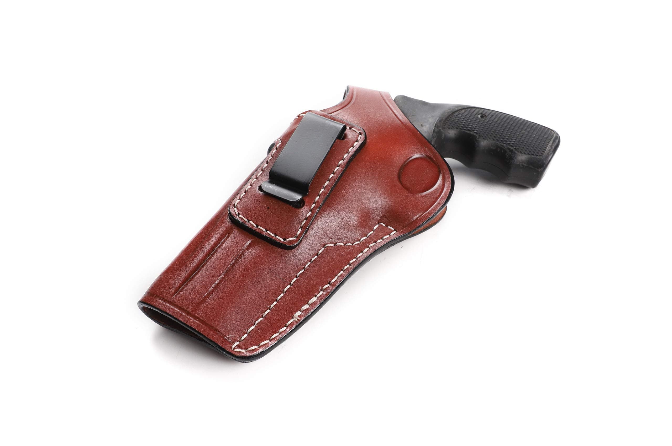 Pusat Holster Premium Leather IWB and OWB Belt Holster 4 inch 357 MAG for Revolver EAA Windicator Right-Left Hand