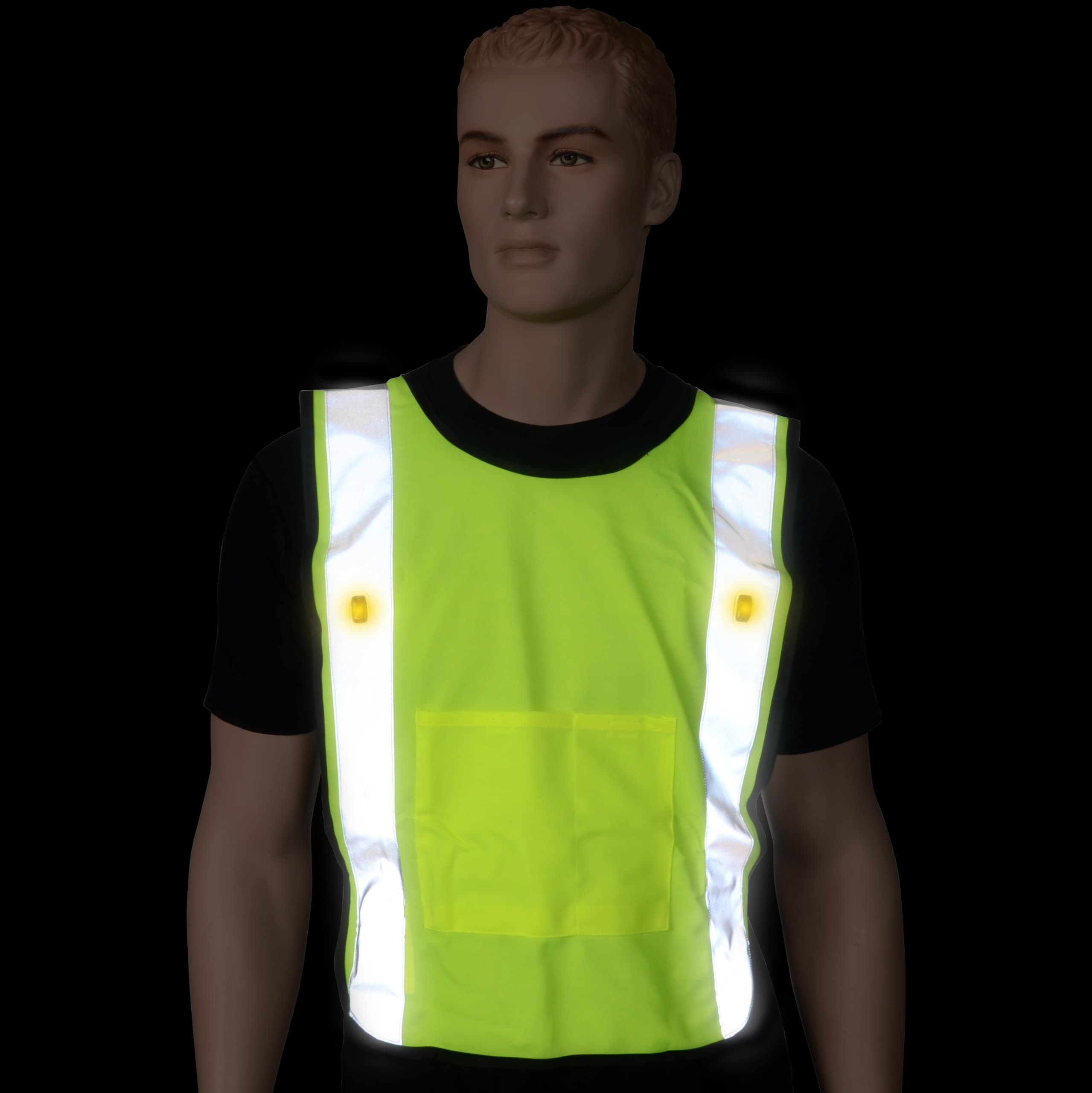 Safeways LED Mesh Power Vest, Neon Yellow