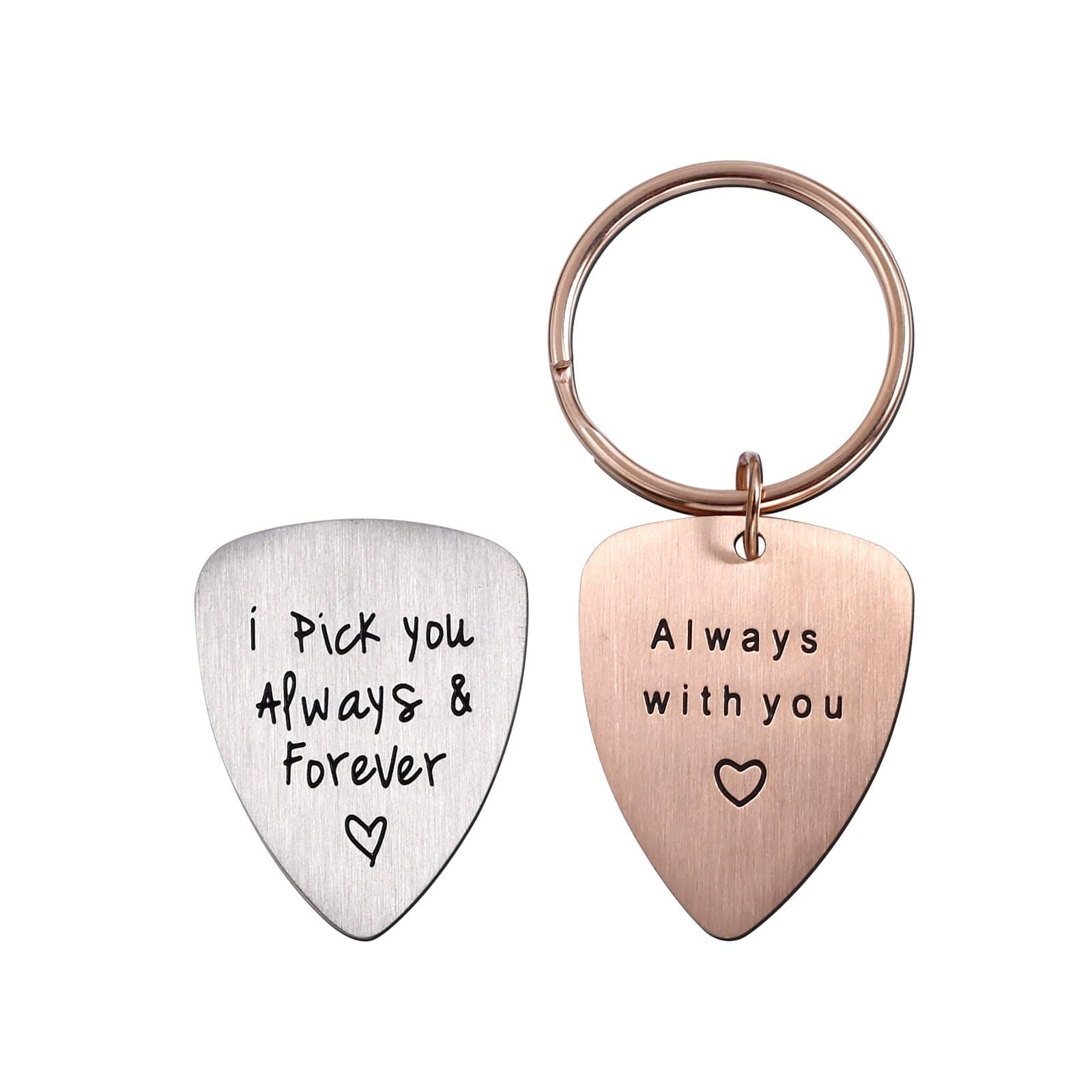 Couple Keychain I Pick You Always&Forever Always with You Love Keyring (Always Forever(Rose))