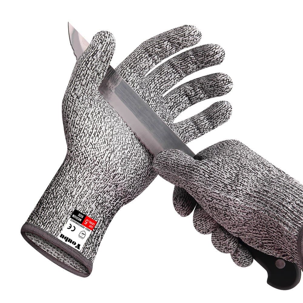 Cut Resistant Gloves Level 5,Grade EN388 Certified Safety Gloves for Hands Protection,Cooking,Kitchen,Cutting,Working,Welding,Slicing and Driving(Large)