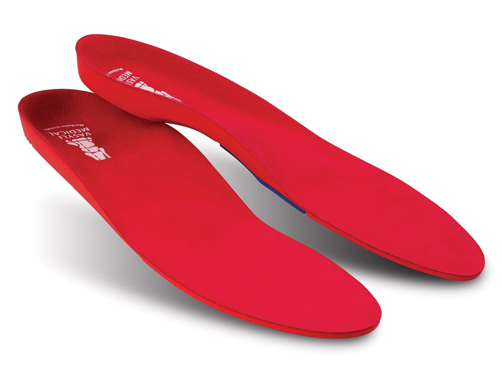 Custom Red Full Length Orthotic (38/40 UK 5 - 6.5 Small, Red)