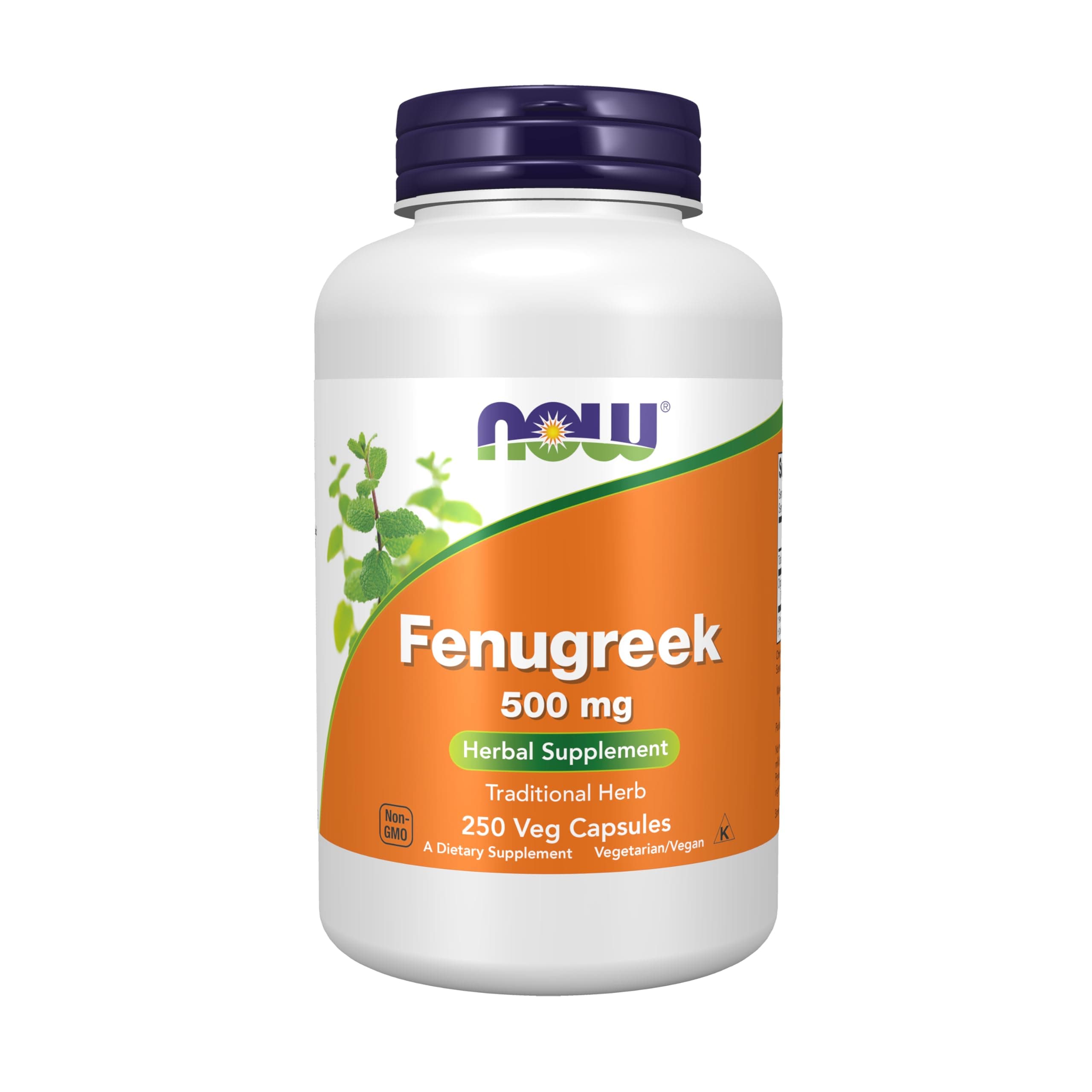 NOW Supplements, Fenugreek (Trigonella foenum-graecum) 500 mg, Herbal Supplement, 250 Veg Capsules