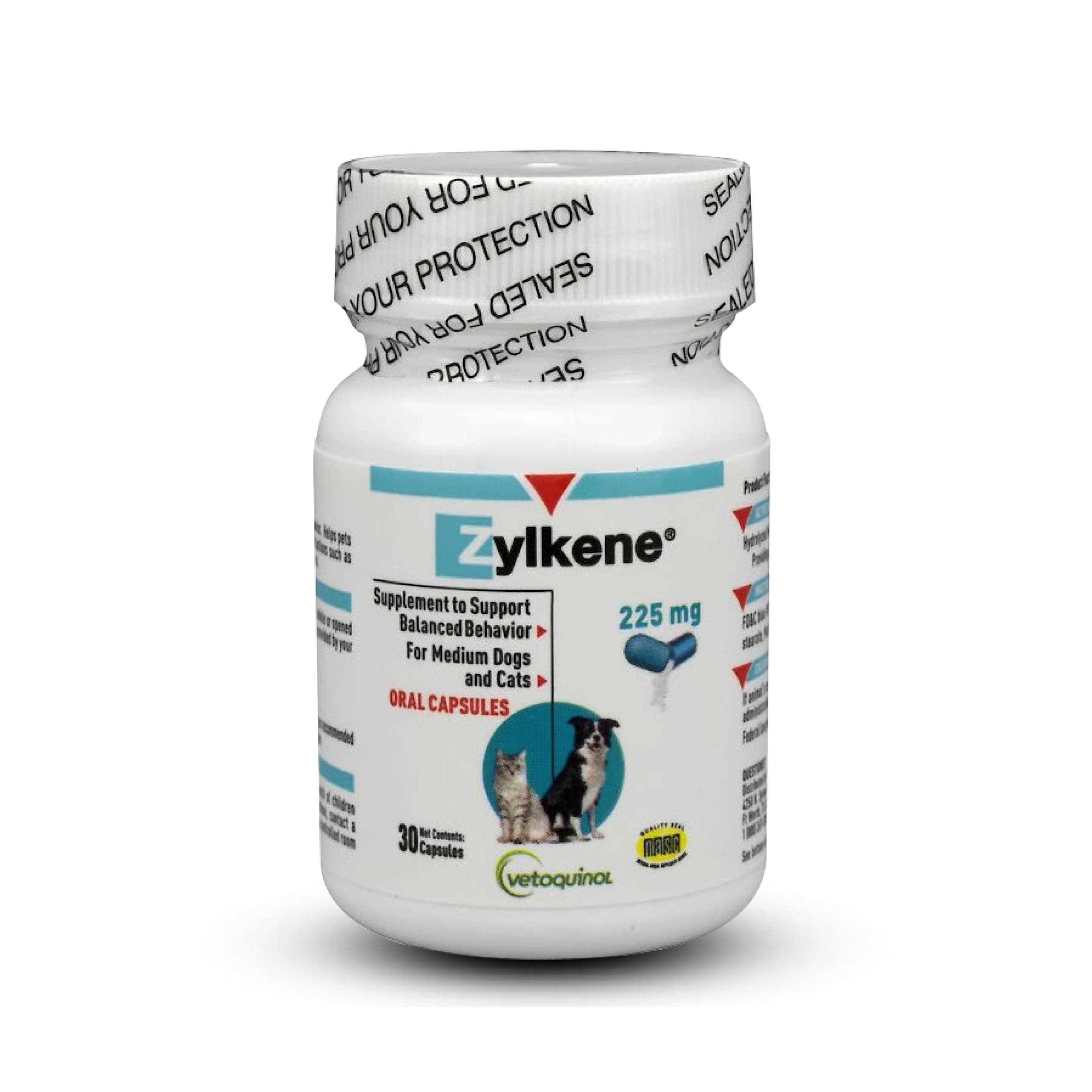 Vetoquinol Zylkene 225 Mg Capsules 30 Count