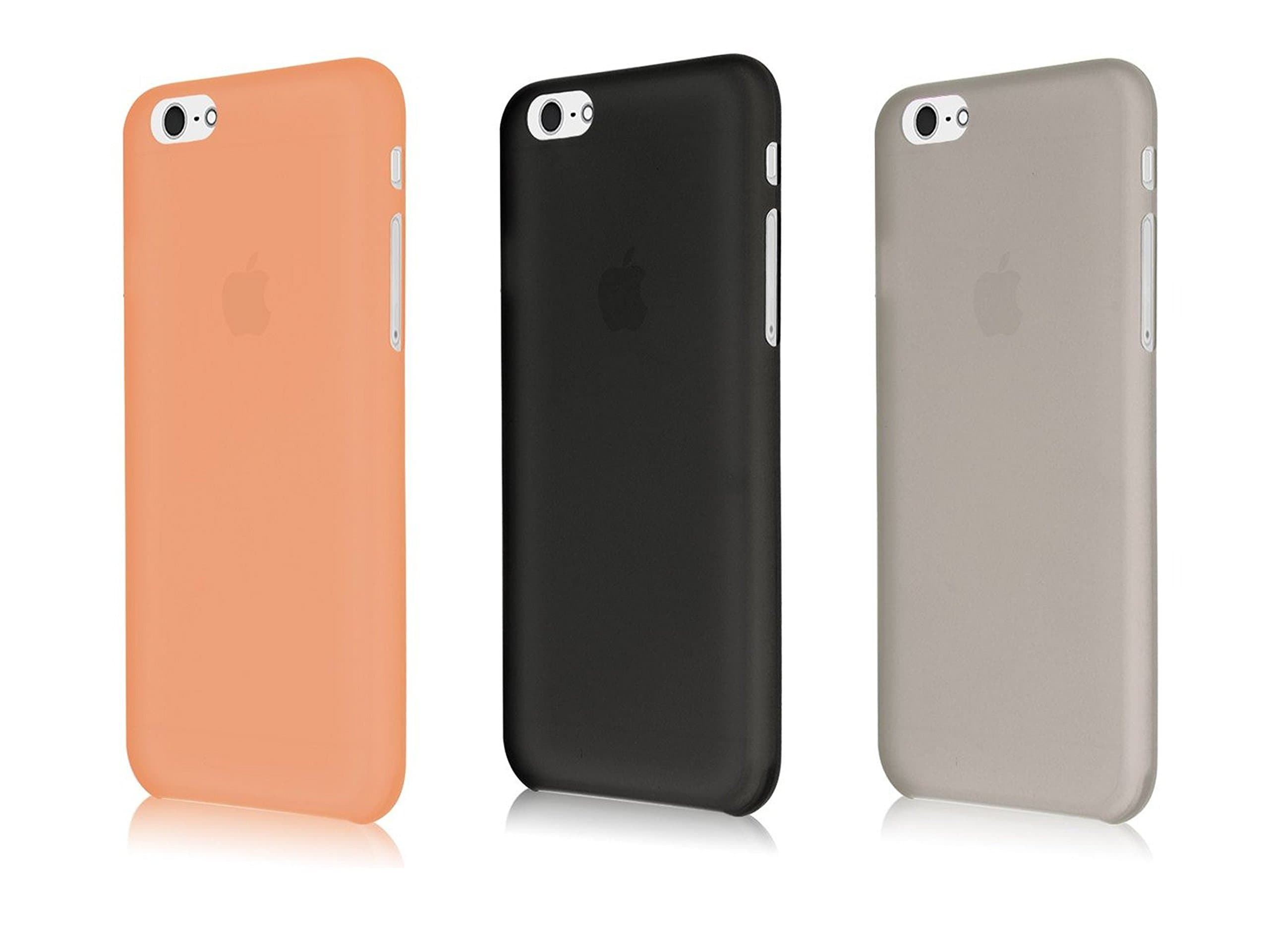 iPhone 6 (4.7) case, 3 Pack SquareTiger [ Slim & Trim ] Protective Cover Matte Finish Strengthens Grip Dynamic Colored cell phone case for iPhone 6 (4.7) (ORANGE, GREY, BLACK)