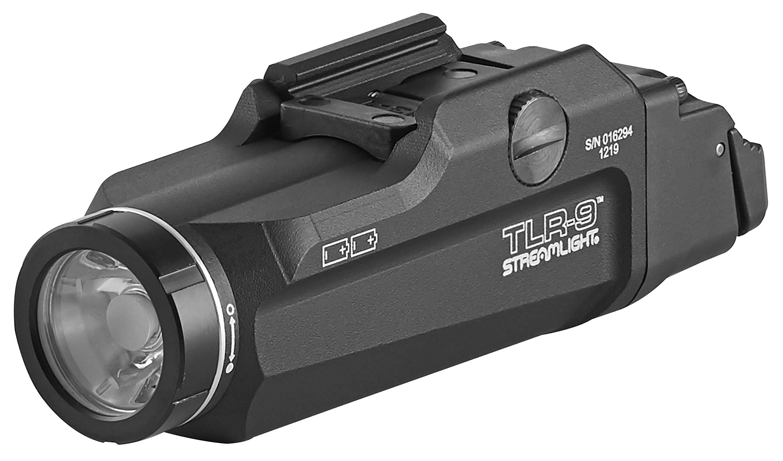 Streamlight 69464 TLR 9 Flex Low-Profile Rail-Mounted Tactical Light with Two Lithium Batteries, Black