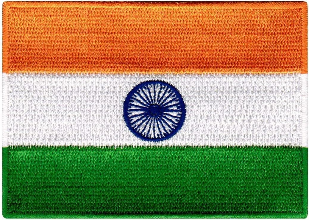 Anantdiva Pack of Embroidered Flag of India, Sew on - Iron on - Indian Flag Patch, Applique, Badge, Size - 2 × 3 Inch (1)