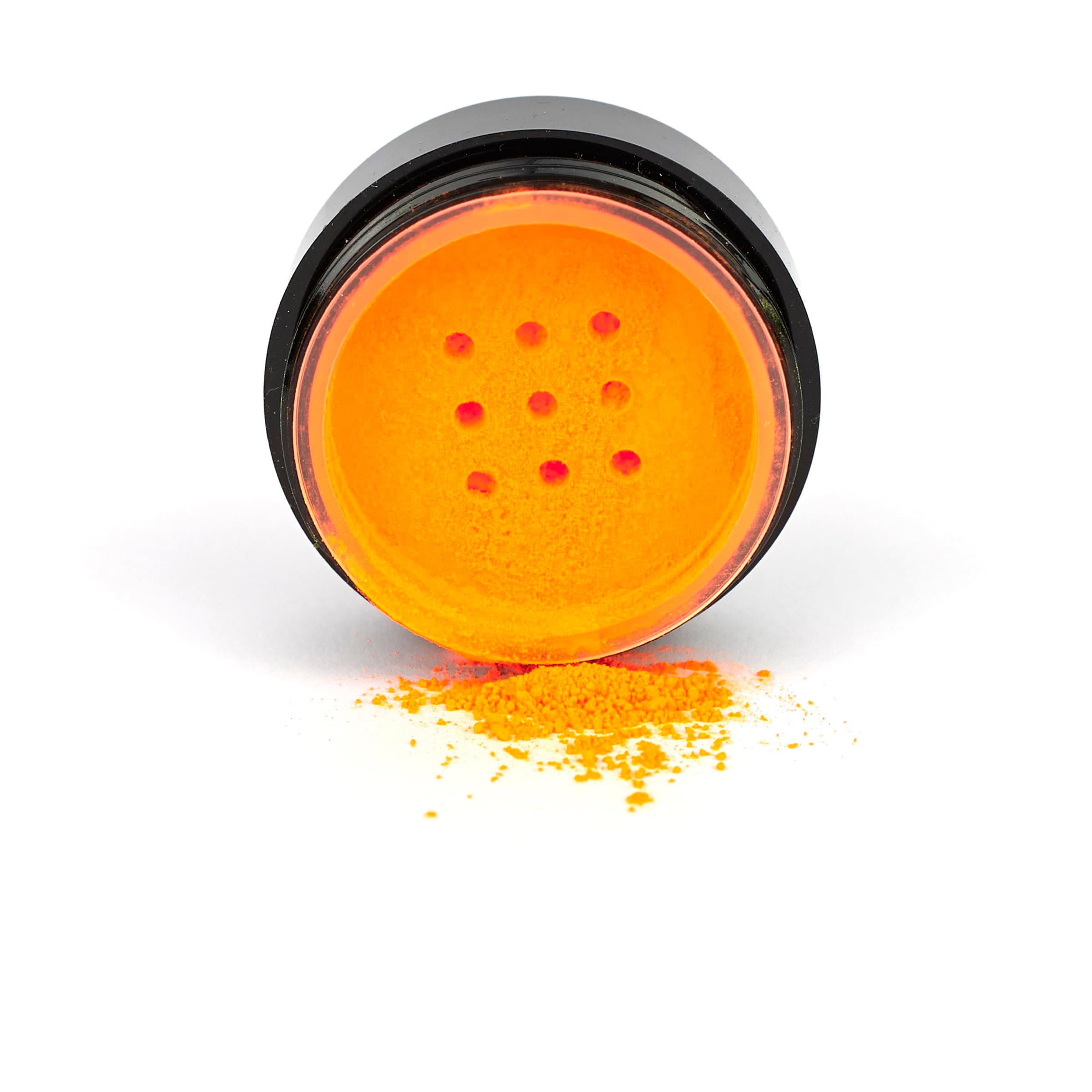 Neon Orange Eye Dust Vegan And Paraben Free Formula That Glows Under UV Light