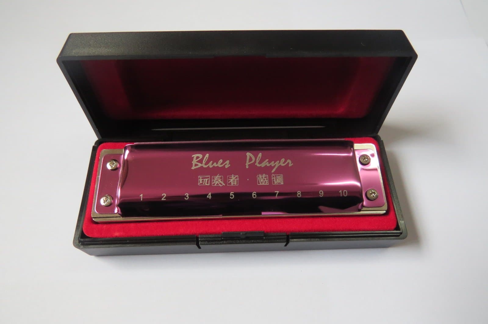 East top 10 Hole Professional Diatonic Blues Harmonica Key of C with Wood Comb for Adults, Professional Band Player and Students (WOOD COMB)