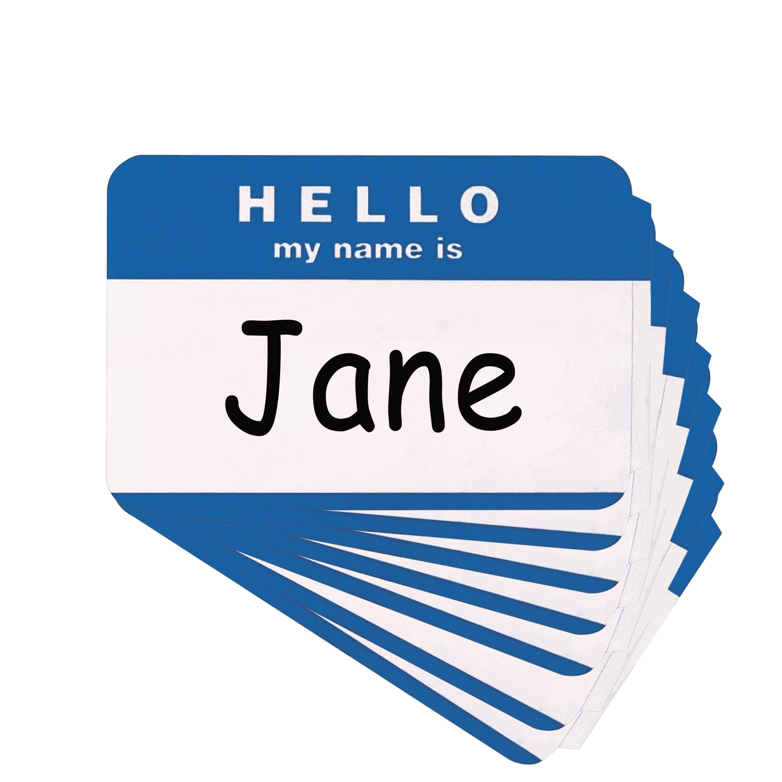 1InTheOfficeName Tags, Hello My Name is Stickers, Sticker Name Tags, Blue, 100 Pieces