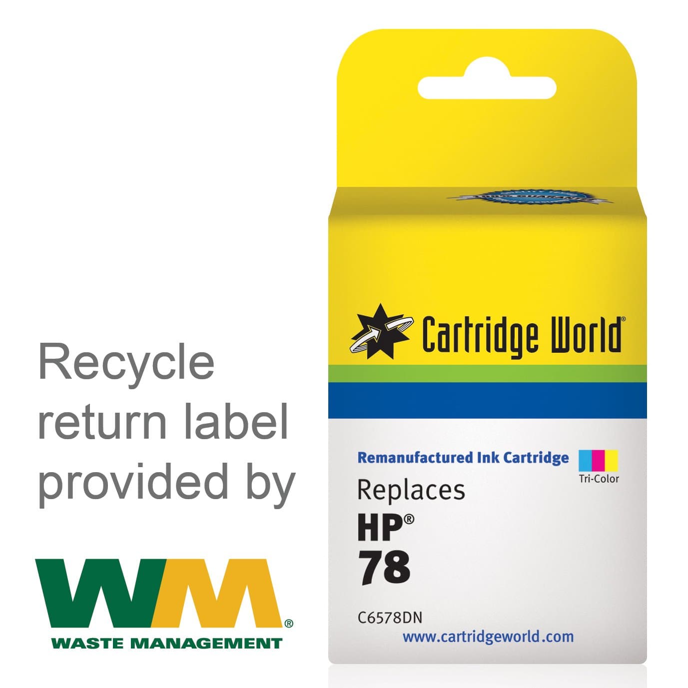Remanufactured Ink Cartridge Replacement for HP 78 (Tri-Color)