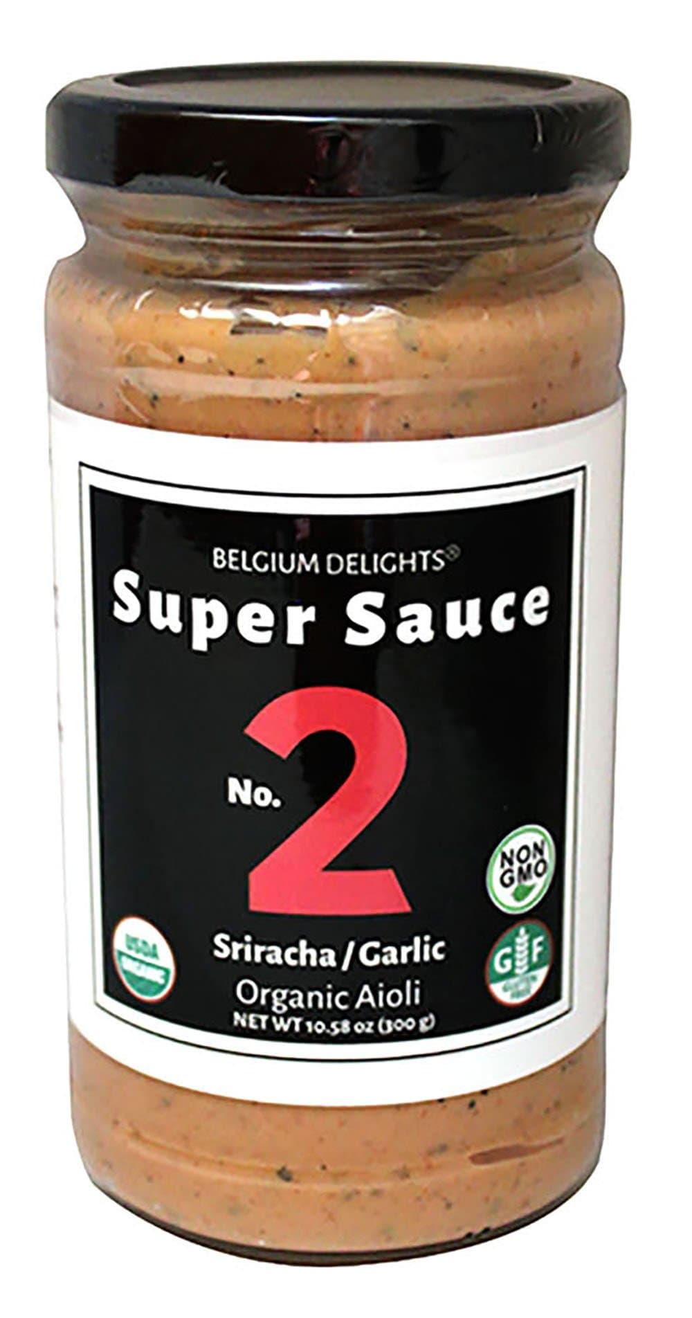 Belgium Delights Super Sauce No.2 Sriracha Garlic Aioli Certified Organic