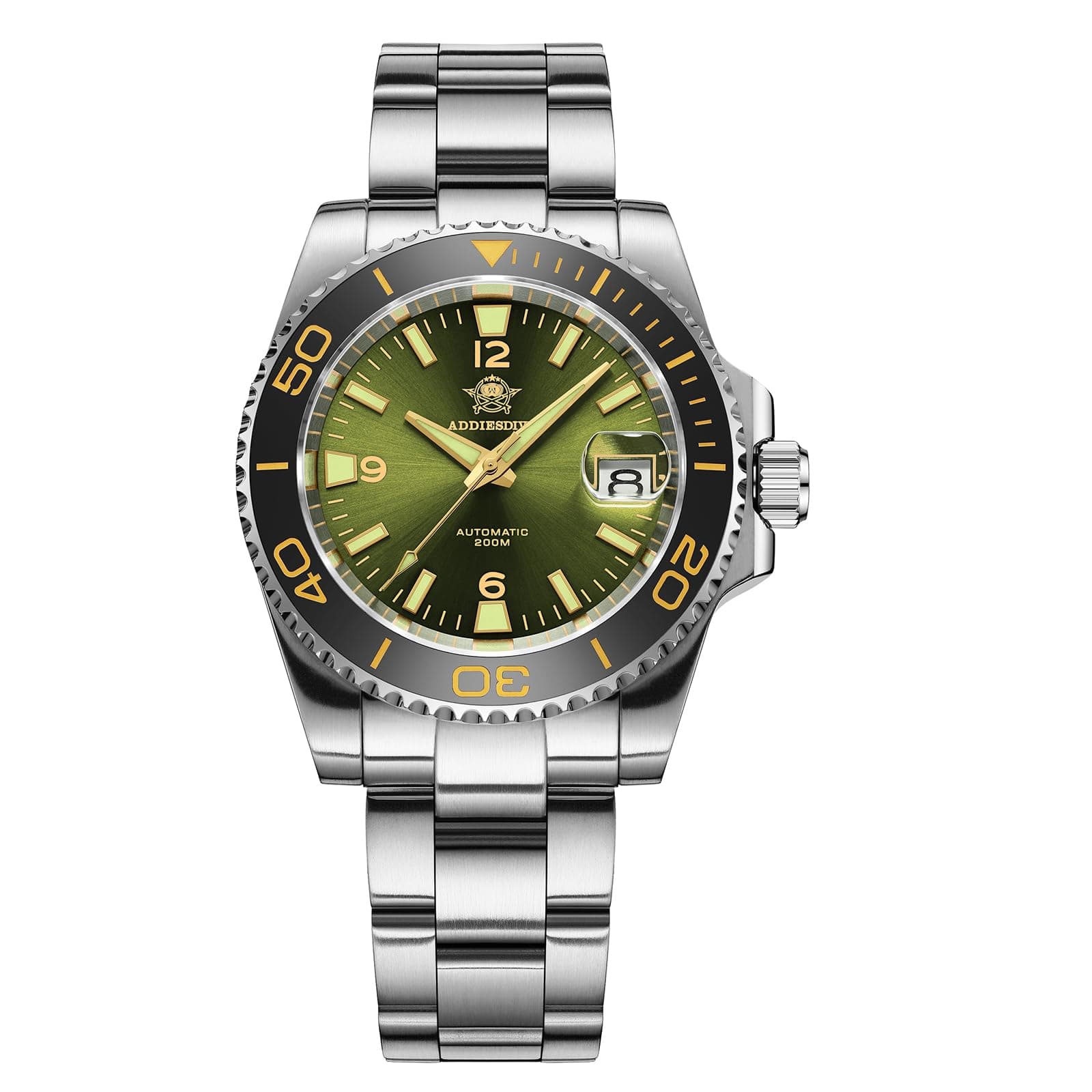 ADDIESDIVE Diving Watch Men's Automatic 200 m NH35A Automatic Men's Watch BGW9 Super Luminous Ceramic Bezel Analogue Watch Men AD2085