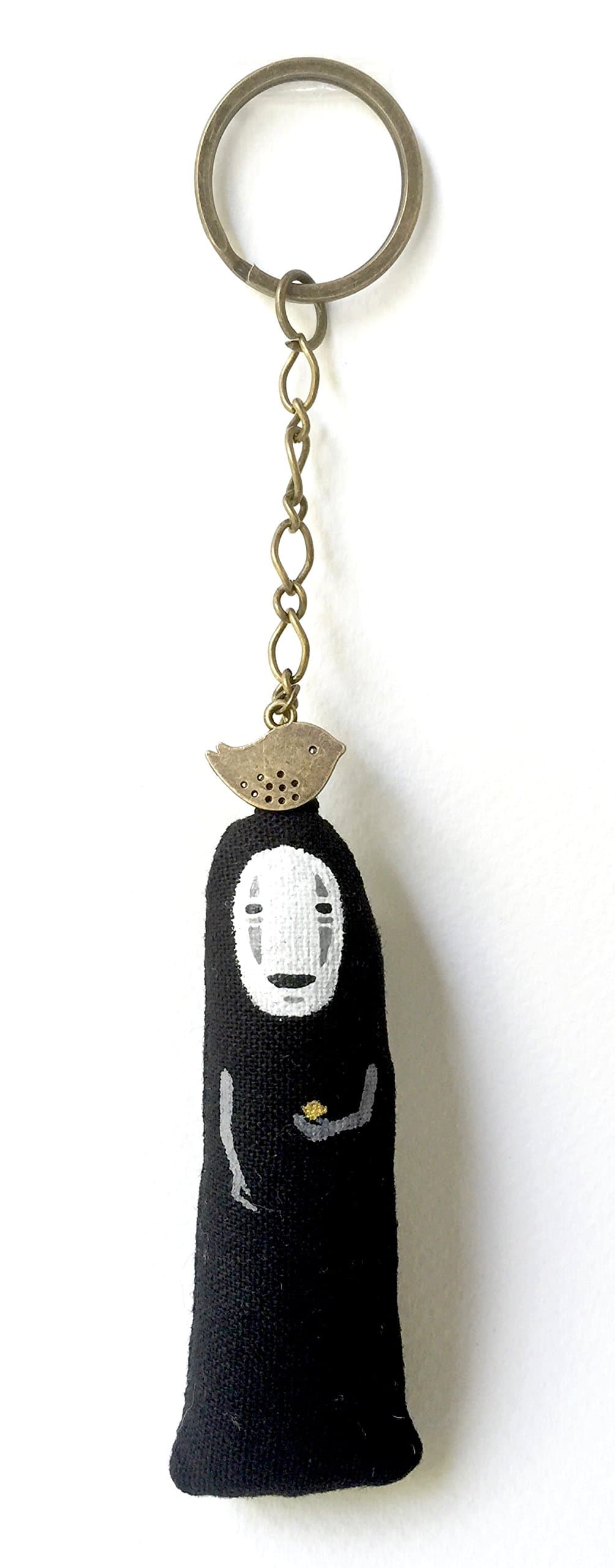 No Face Kaonashi Japanese Fabric Key Chain