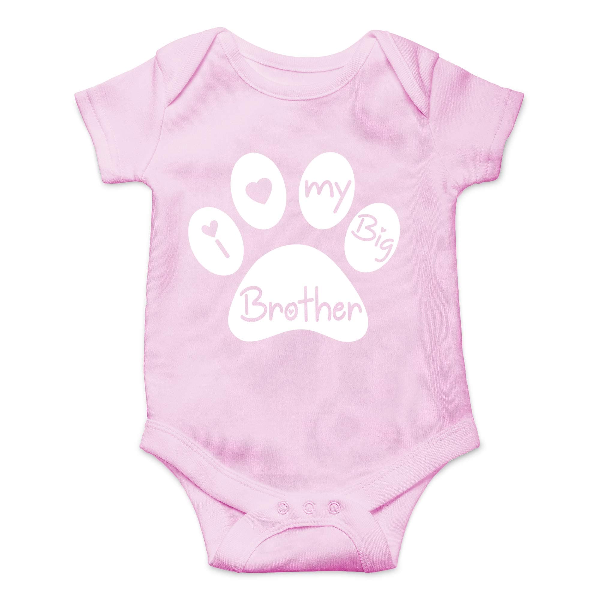 I Love My Big Brother - My Sibling Has Paws New to the Pack - Cute Infant One-Piece Baby Bodysuit