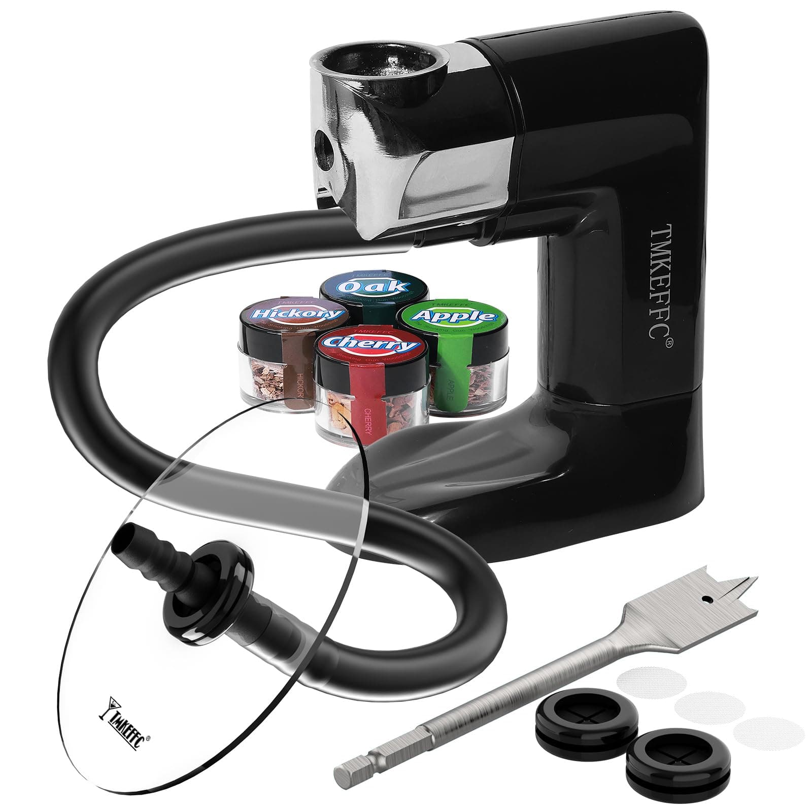 Smoking Gun Portable Smoker Infuser DIY Tools Set,Handheld Indoor and Outdoor Cocktail Smoke Generator Tool for Food,Meat,Drinks,Cheese,Cup Cover and Wood Chips Included