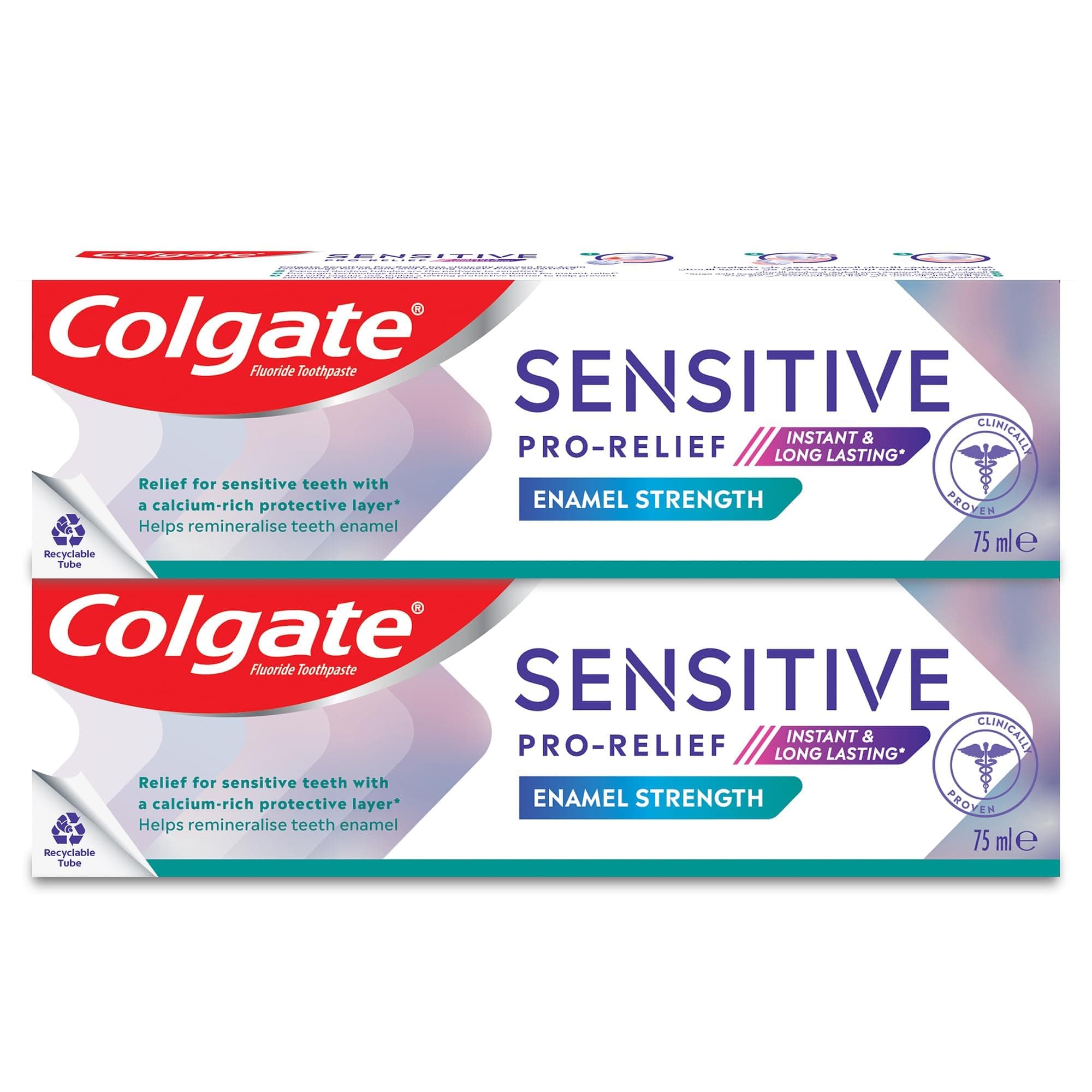 Sensitive Pro Relief, Repair and Prevent, Instant & Lasting Sensitivity Pain Relief Toothpaste, 2x75ml, 2 Pack