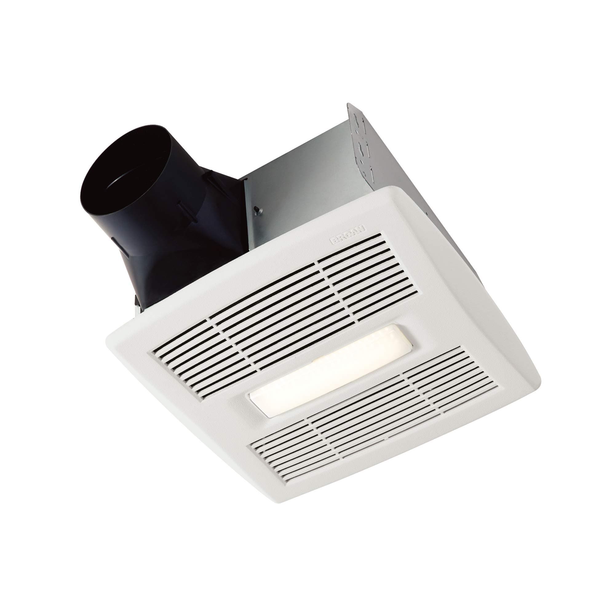 Broan-NuTone Bathroom Exhaust Fan with LED Light and Roomside Installation, Energy Star Certified, 110 CFM, Very Quiet 1.0 Sones White, AE110L