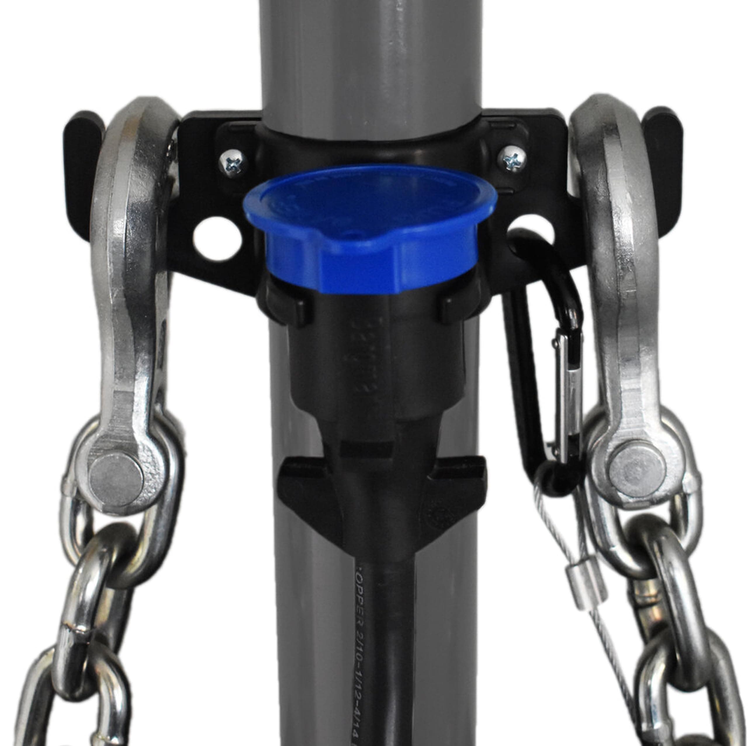 HitchBoss - Towing Organizer for Manual/Electric 2” & 2 ¼” Trailer Hitch - Easy Install RV Accessories - Side Hooks, Cable & Harness Holder - Durable Polypropylene, Made in USA