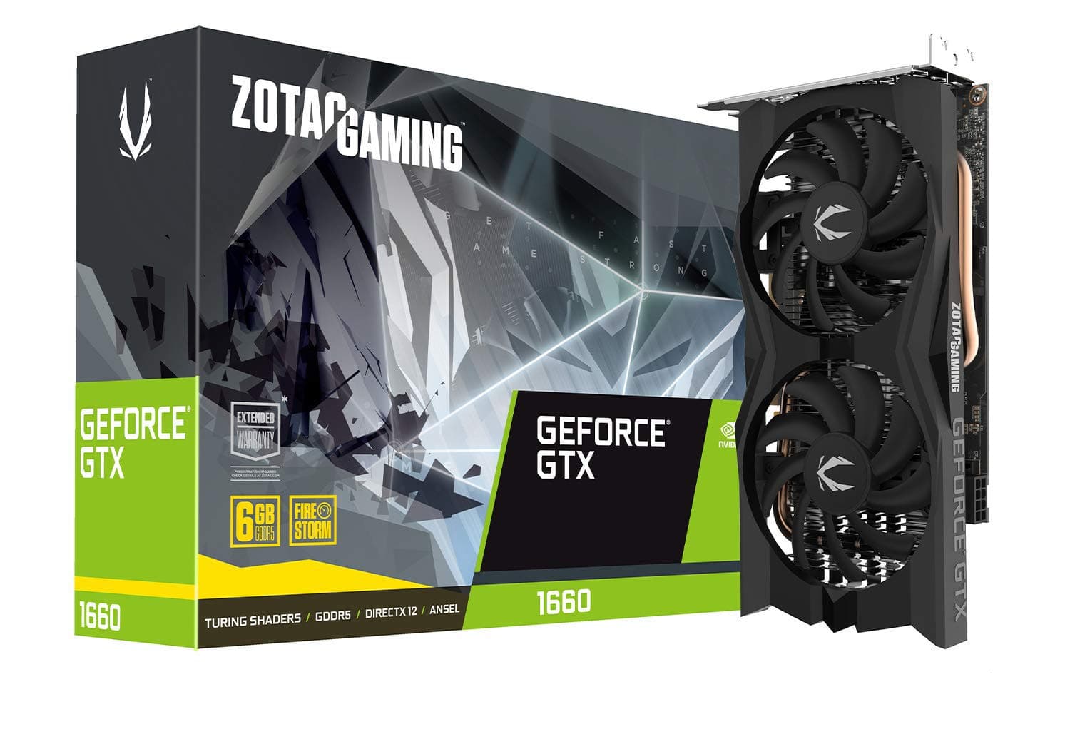 GeForce GTX 1660 6GB GDDR5 192-bit Gaming Graphics Card, Super Compact, ZT-T16600K-10M