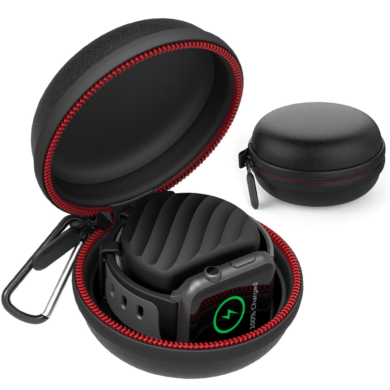 For Apple Watch Stand, for Apple Watch Charger Stand Dock Station Holder Not for iPhone Watch Charger Portable iWatch Carrying Case Night-Stand Organizer for Apple Watch Series 3/2/1/42mm/38mm (Black)