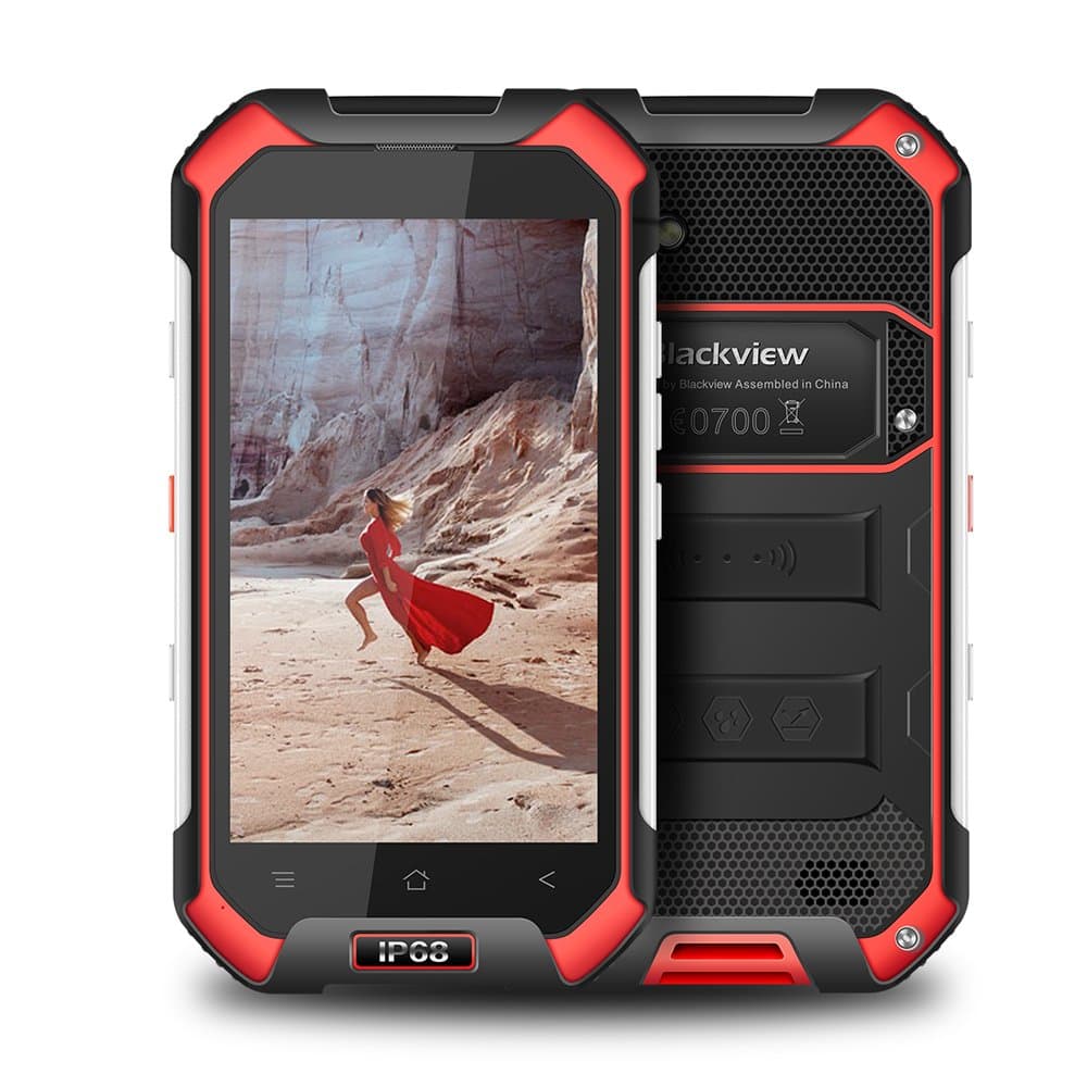 Blackview Rugged Smartphone, BV6000 Dual SIM Mobile Phone with IP68 Waterproof/Shockproof/Dustproof, 5.0MP+13.0MP Camera, 4500mAh Big battery,3GB+32GB huge Memory Smartphone Android 7.0
