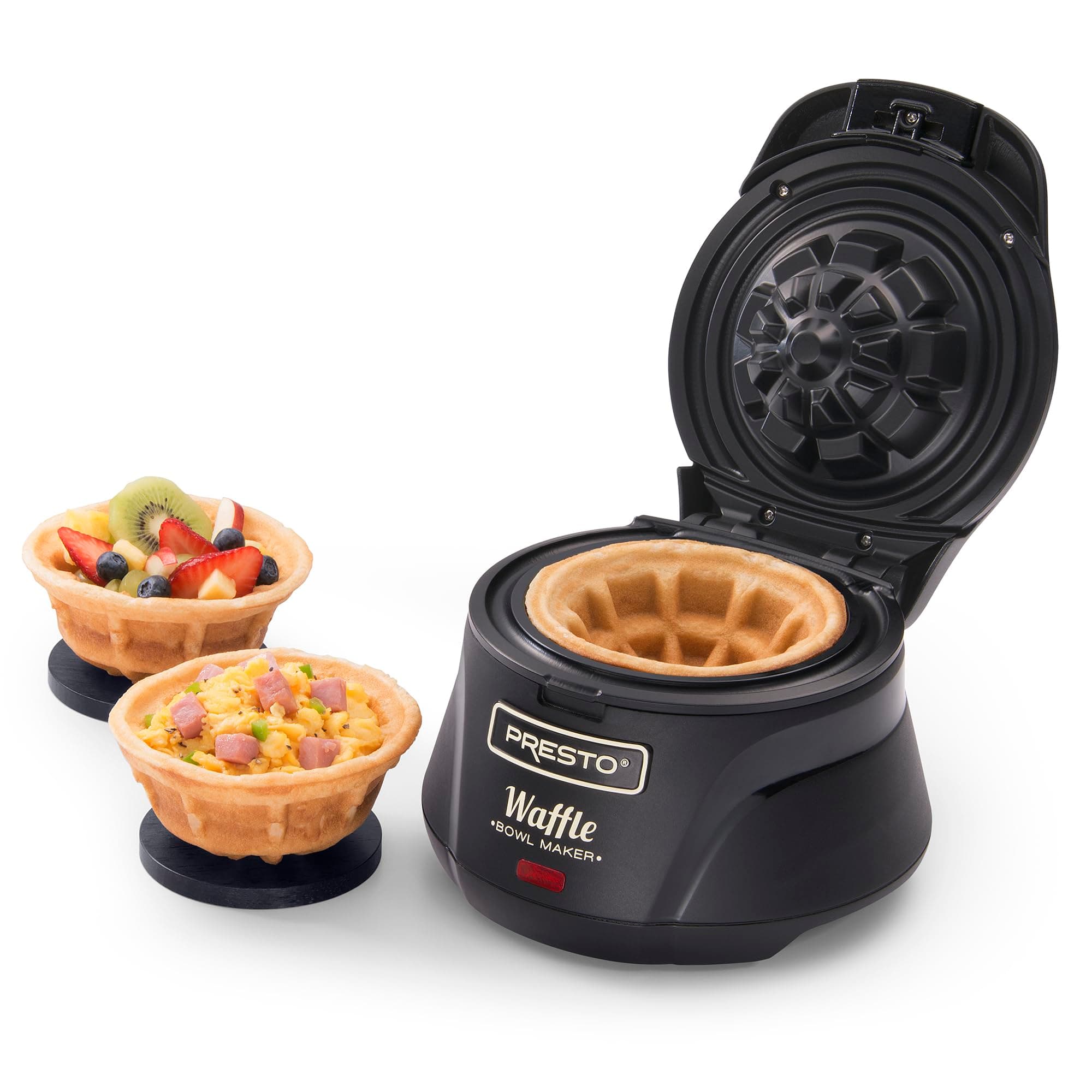 Presto 03500 Belgian Bowl Waffle Maker, Black