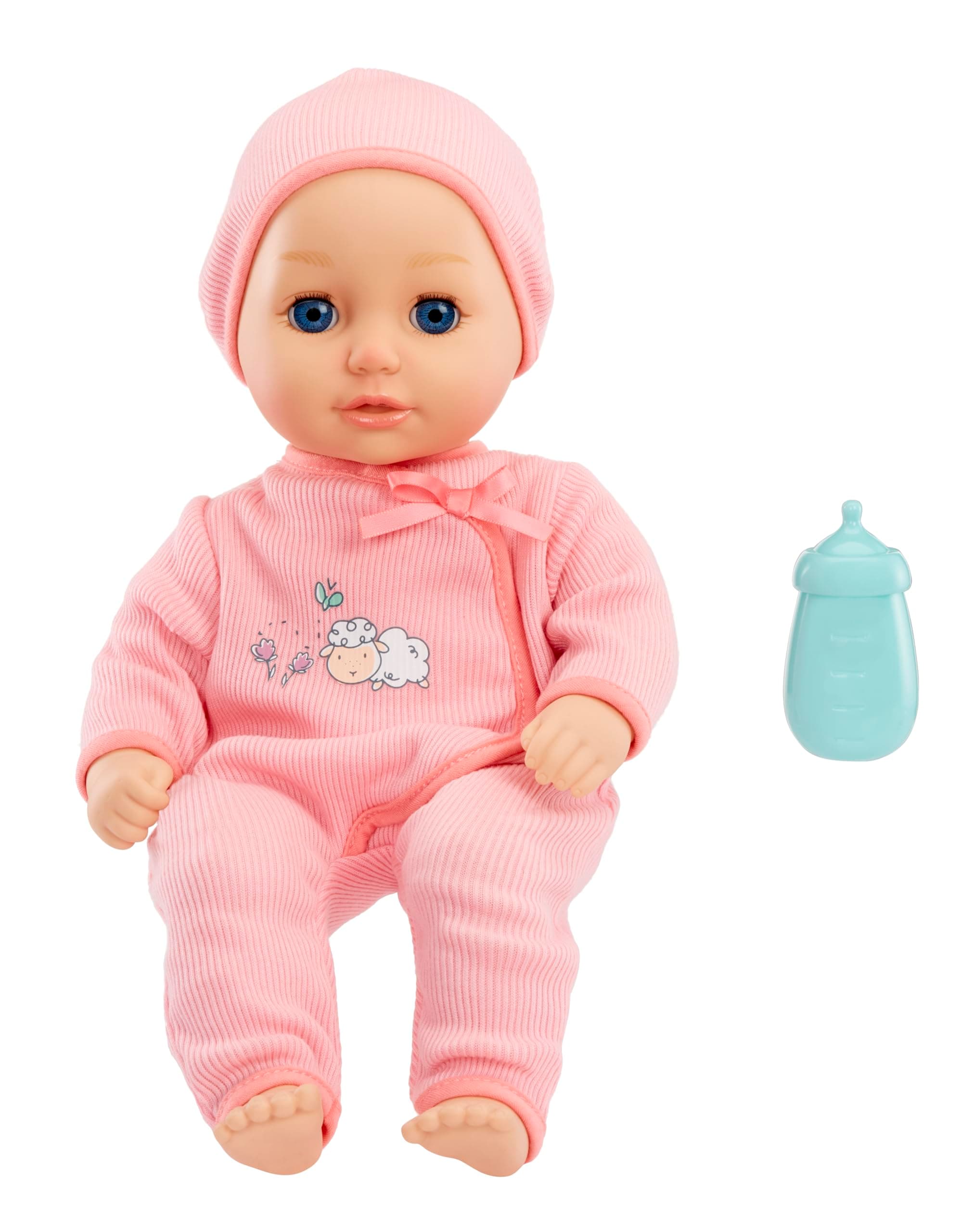 Baby Born My First Baby Doll Annabell - Blue Eyes: Realistic Soft-Bodied Baby Doll for Kids Ages 1 & Up, Eyes Open & Close, Baby Doll with Bottle