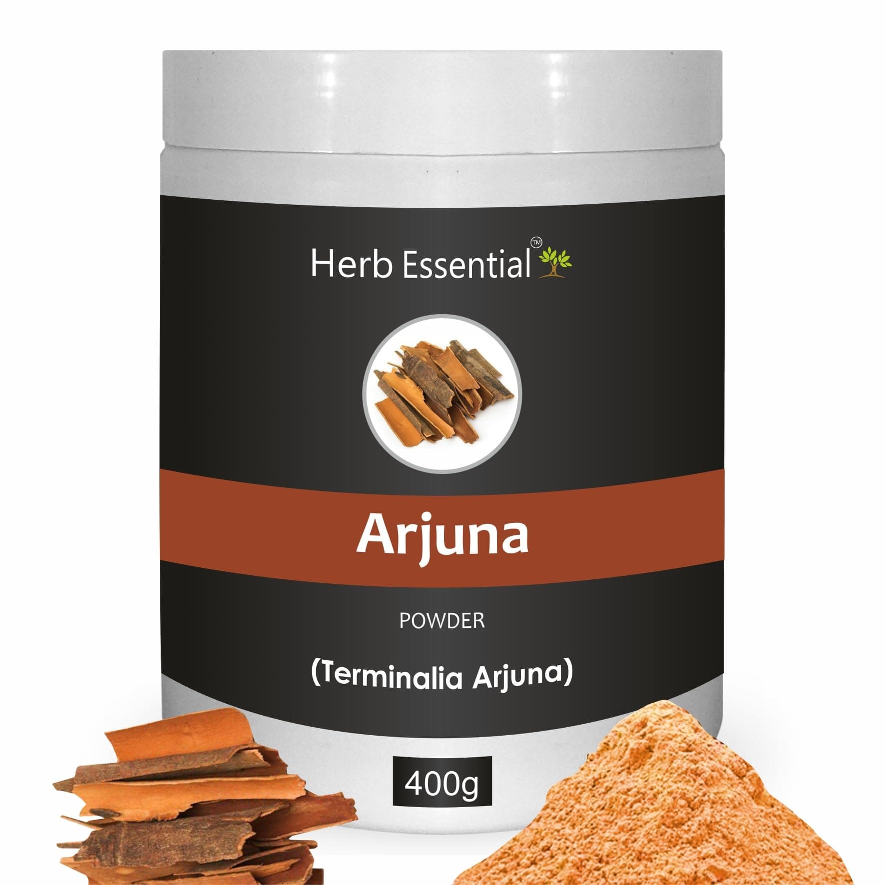 Herb Essential Arjun ki Chaal Power,400 g | Arjuna Powder | Supports Heart Health, Promotes Good Cholesterol | 100% Natural, No Preservatives