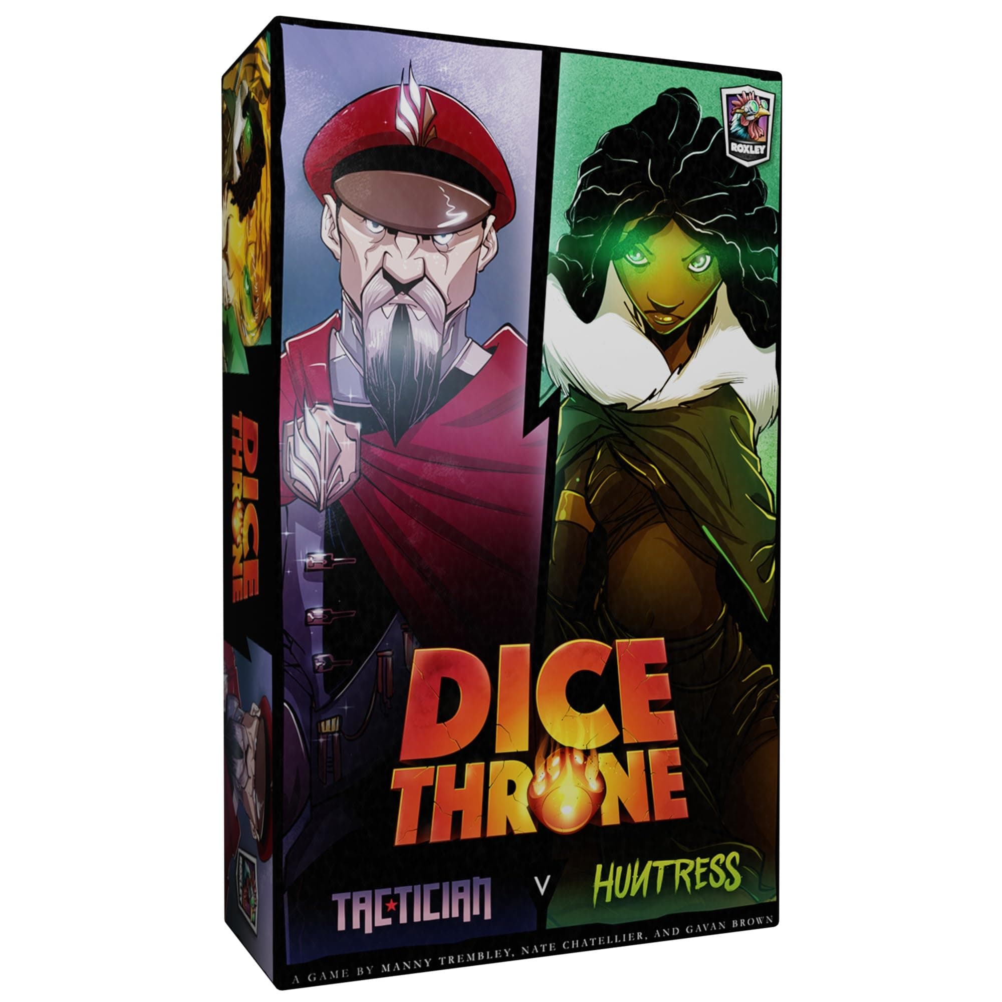 Roxley Games | Dice Throne Season Two Box 2: Tactician vs Huntress | Dice Game | Ages 8+ | 2 Players | 20-40 Minutes Playing Time