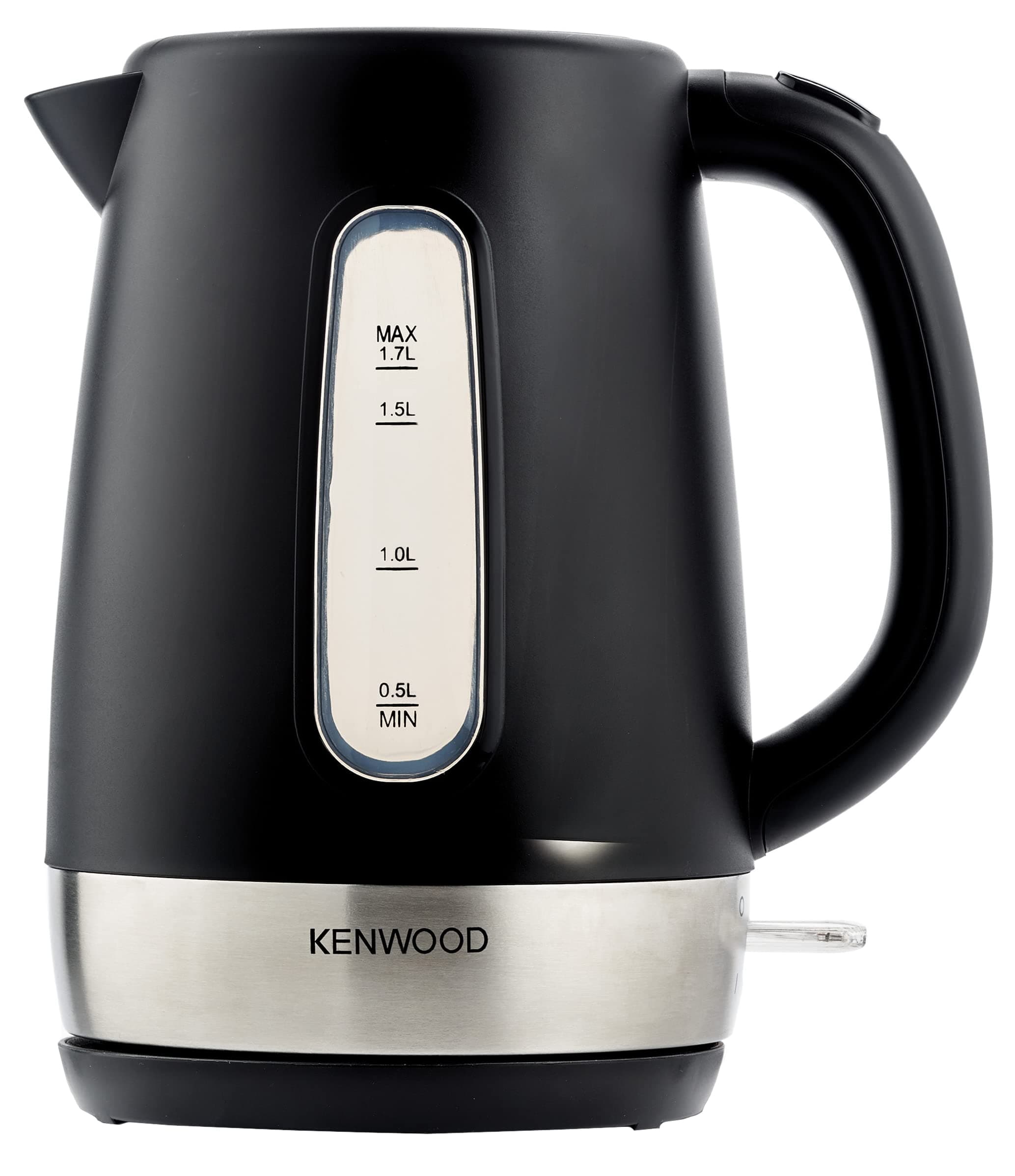 Kenwood Kettle 1.7L Cordless Electric Kettle 2200W with Auto Shut-Off & Removable Mesh Filter ZJP01.A0BK Black/Silver