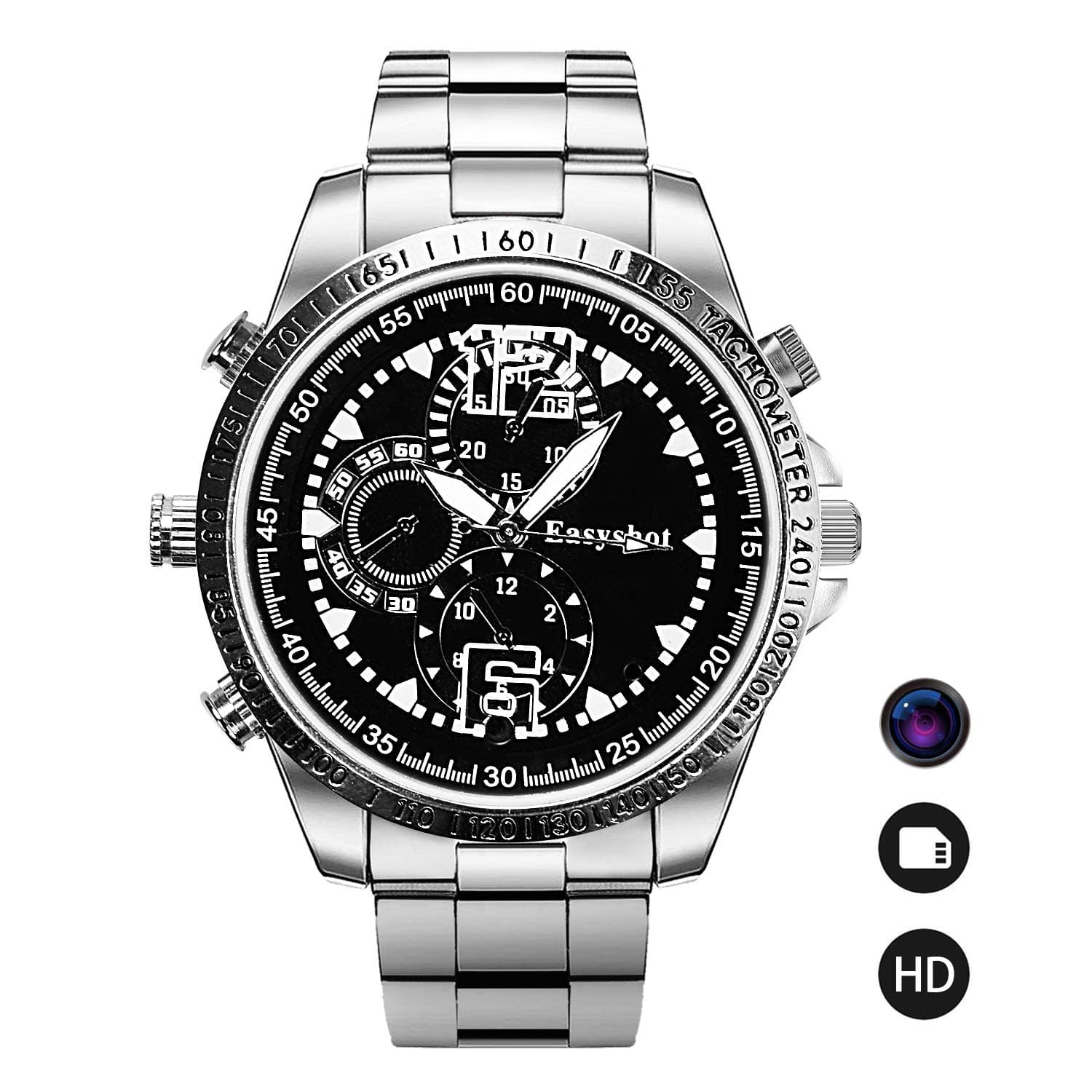 Hidden Camera HD 1080p Spy Camera Wristband Camera Portable Surveillance Camcorder with Lens-Shielded Design,Spy Security Camera Loop Video Recorder Built-in 8G Mini Nanny Cam