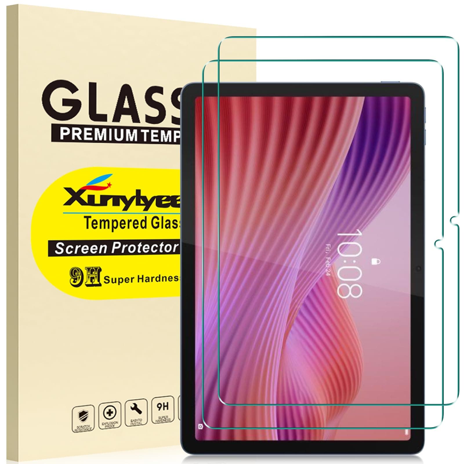 2 Pack, Screen Protector for Lenovo Tab 10.1 inch 2025 TB311FU Android Tablet Tempered Glass Film [232 * 151mm/ 9.13 * 5.95 inch]