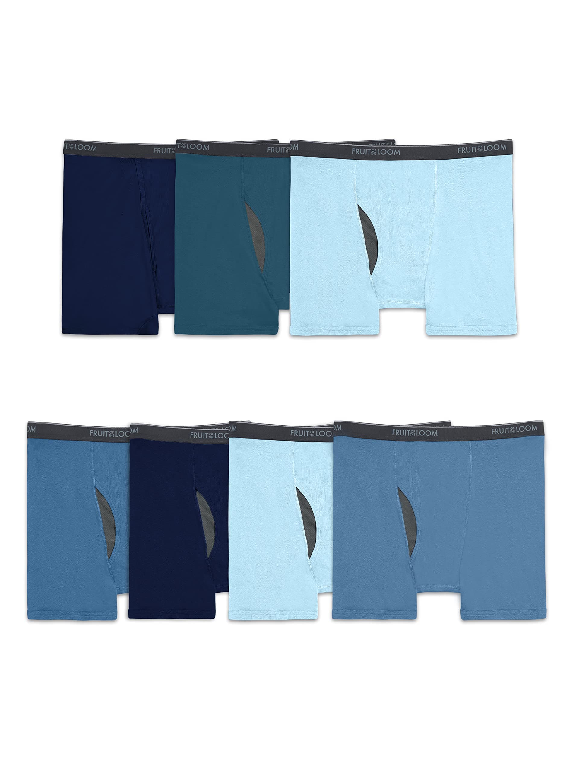 Men's Coolzone Boxer Briefs, Moisture Wicking & Breathable, Assorted Color Multipacks