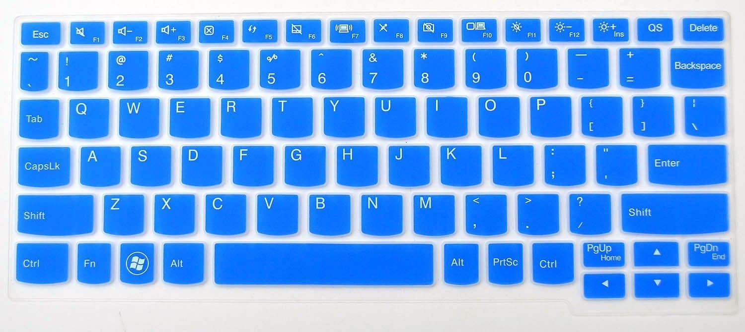 Avigator Translucent Blue Ultra Thin Silicone Keyboard Protector Skin Cover for IBM Lenovo IdeaPad S206 , YOGA 11 ultrabook , YOGA 11S, IdeaTab K3011W , S210T Touchbook , K2450 - 1 Cleaning Cloth from Avigator