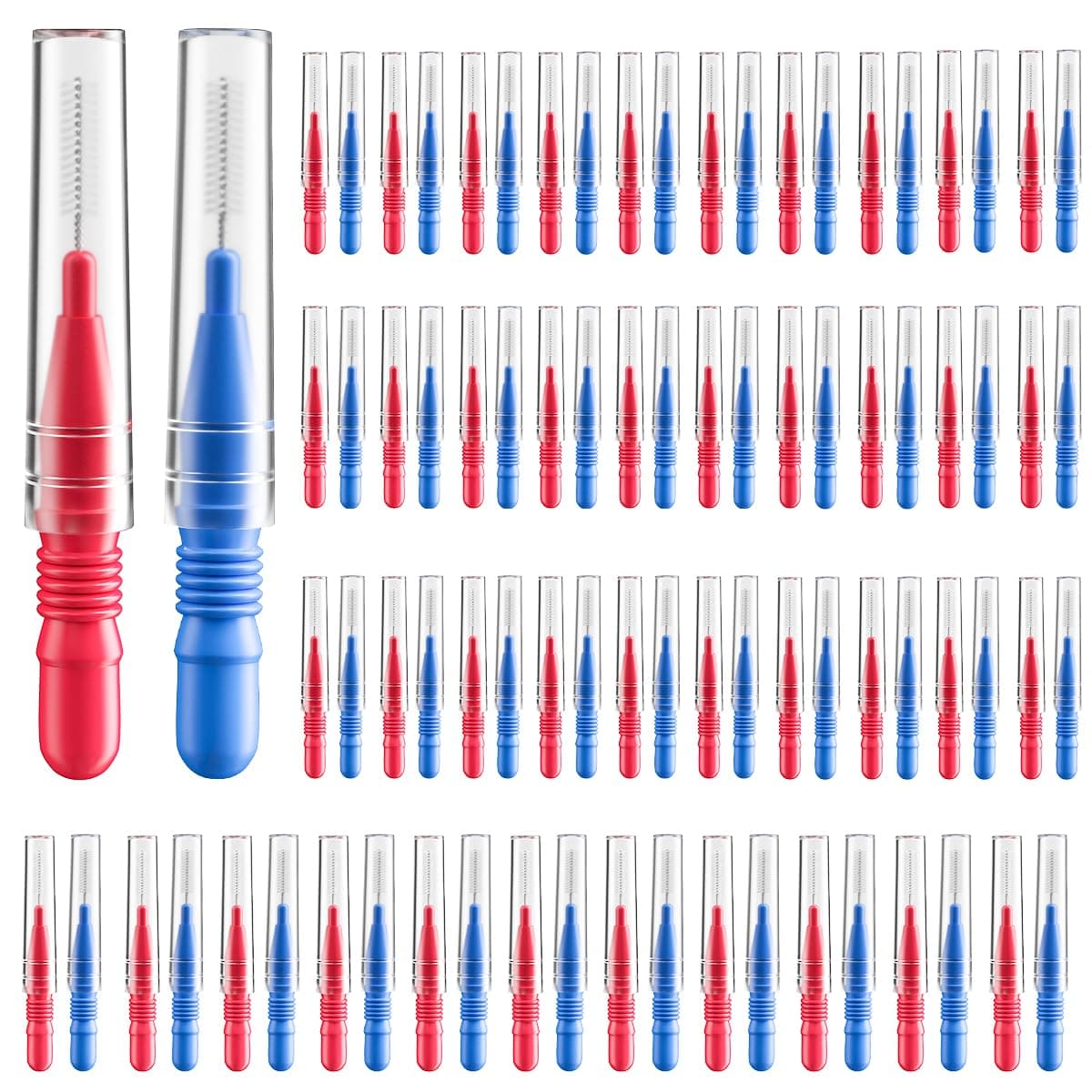RAZOKO Interdental Brush, Flossing Head,Easy Use Tooth Cleaning Tool (88 Count)(2.5mm/3mm)